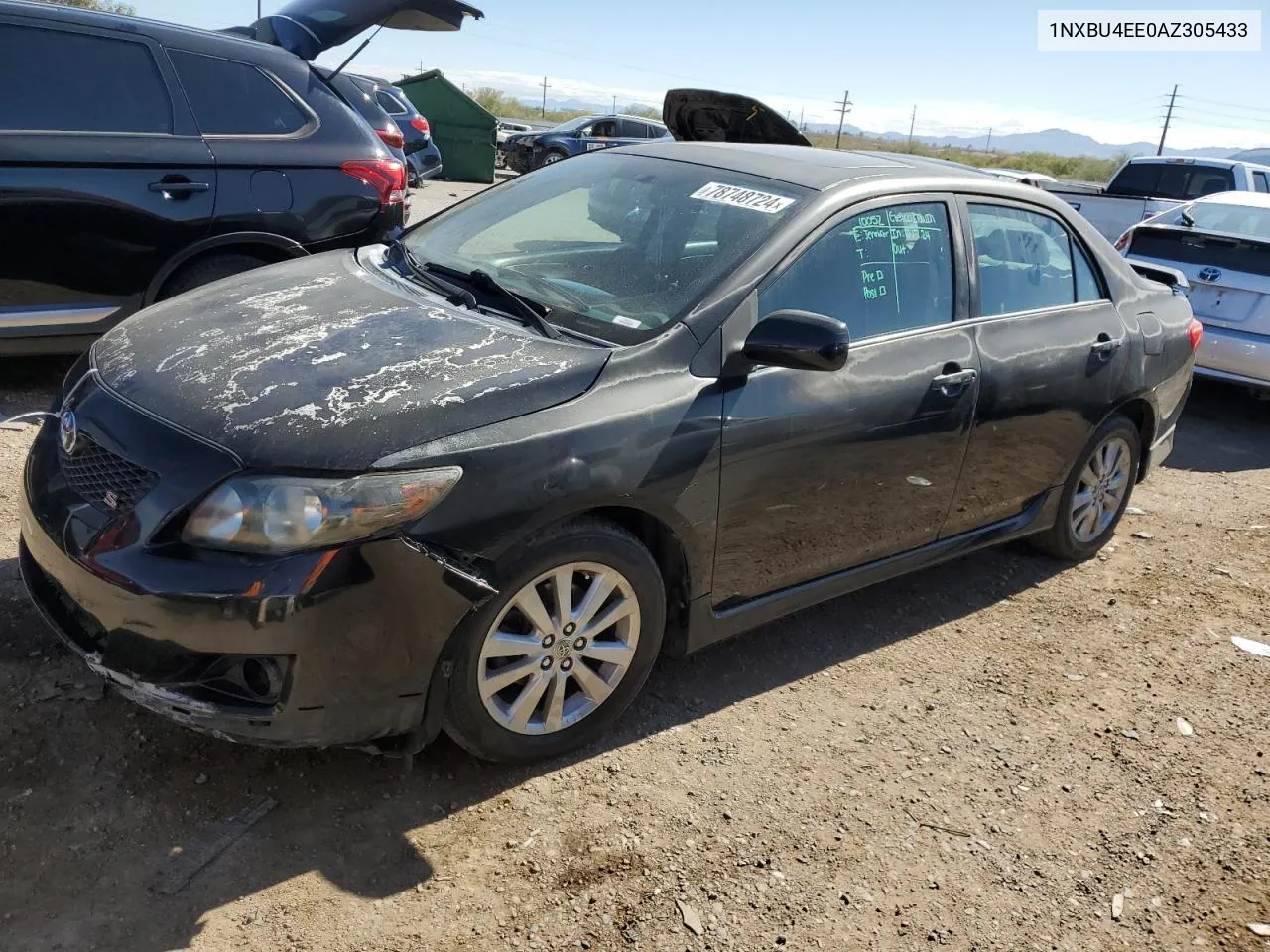 2010 Toyota Corolla Base VIN: 1NXBU4EE0AZ305433 Lot: 78748724