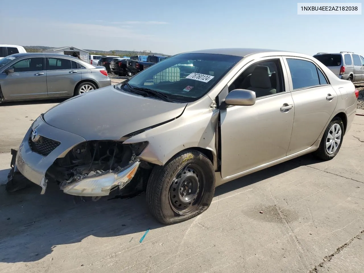 2010 Toyota Corolla Base VIN: 1NXBU4EE2AZ182038 Lot: 78760124