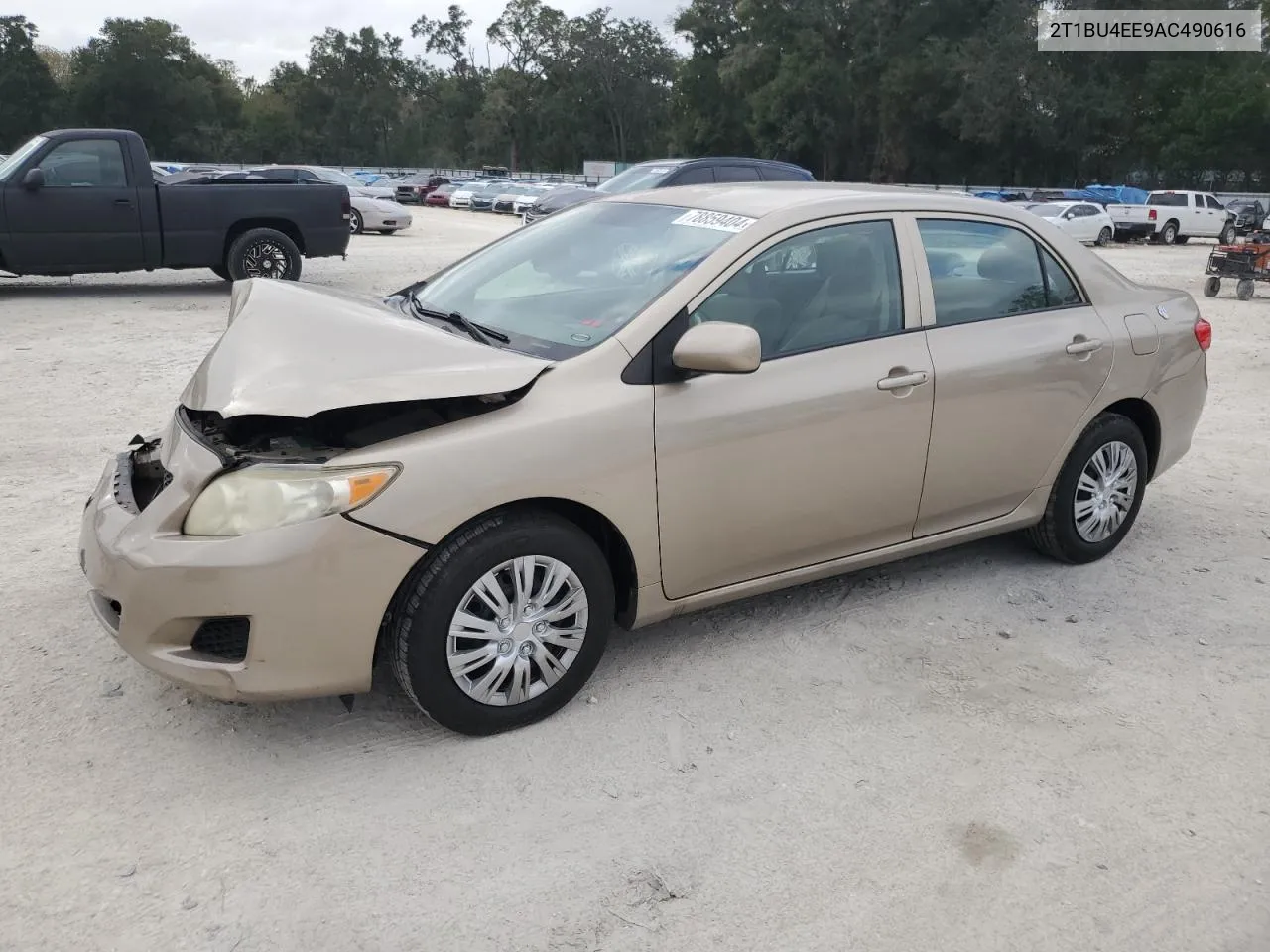 2010 Toyota Corolla Base VIN: 2T1BU4EE9AC490616 Lot: 78859404