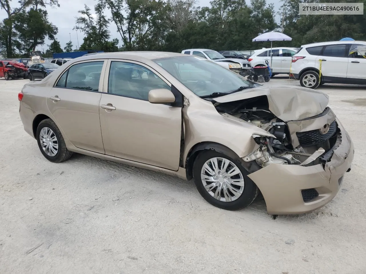 2010 Toyota Corolla Base VIN: 2T1BU4EE9AC490616 Lot: 78859404