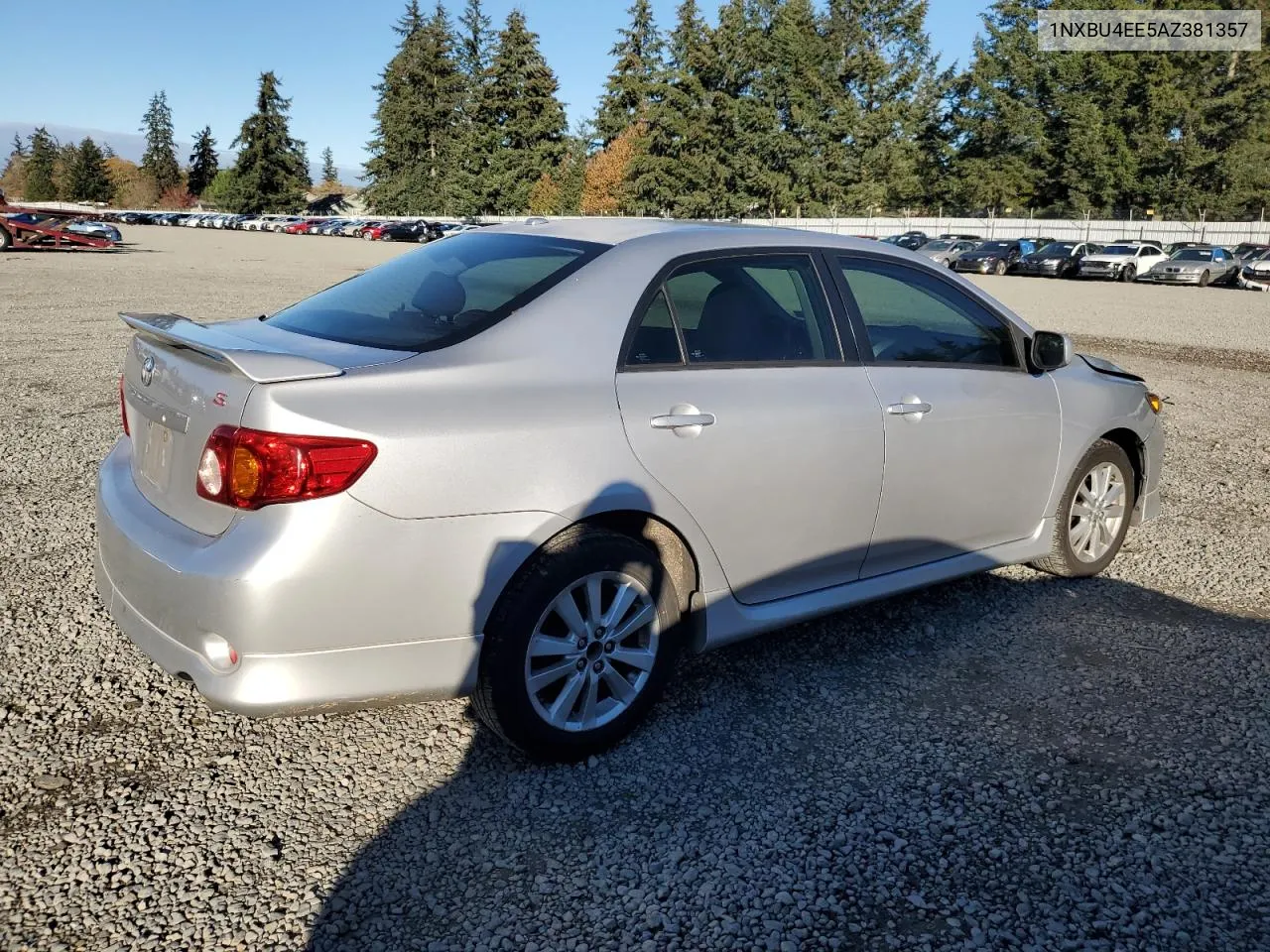 2010 Toyota Corolla Base VIN: 1NXBU4EE5AZ381357 Lot: 79058104