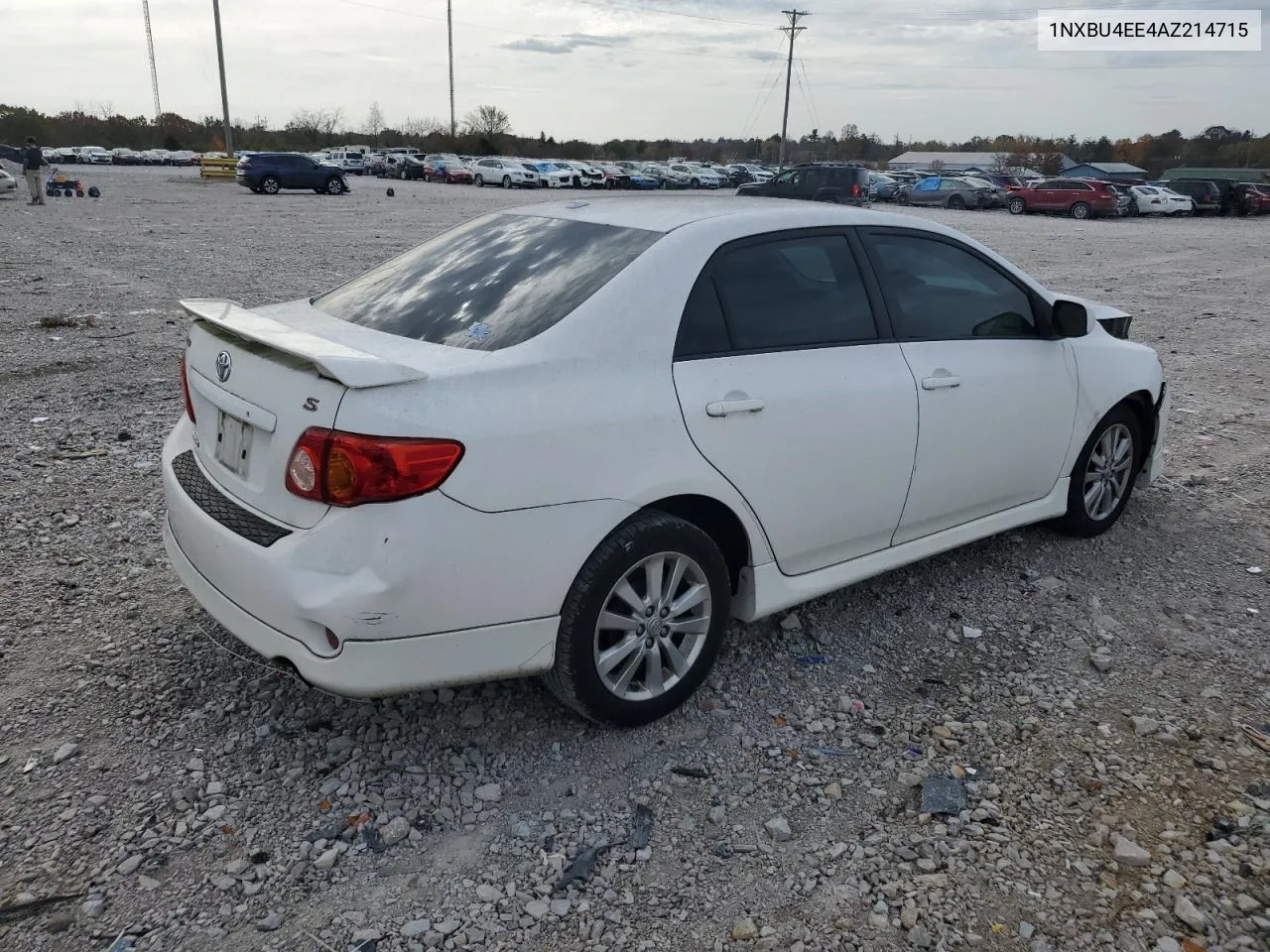 2010 Toyota Corolla Base VIN: 1NXBU4EE4AZ214715 Lot: 79262834