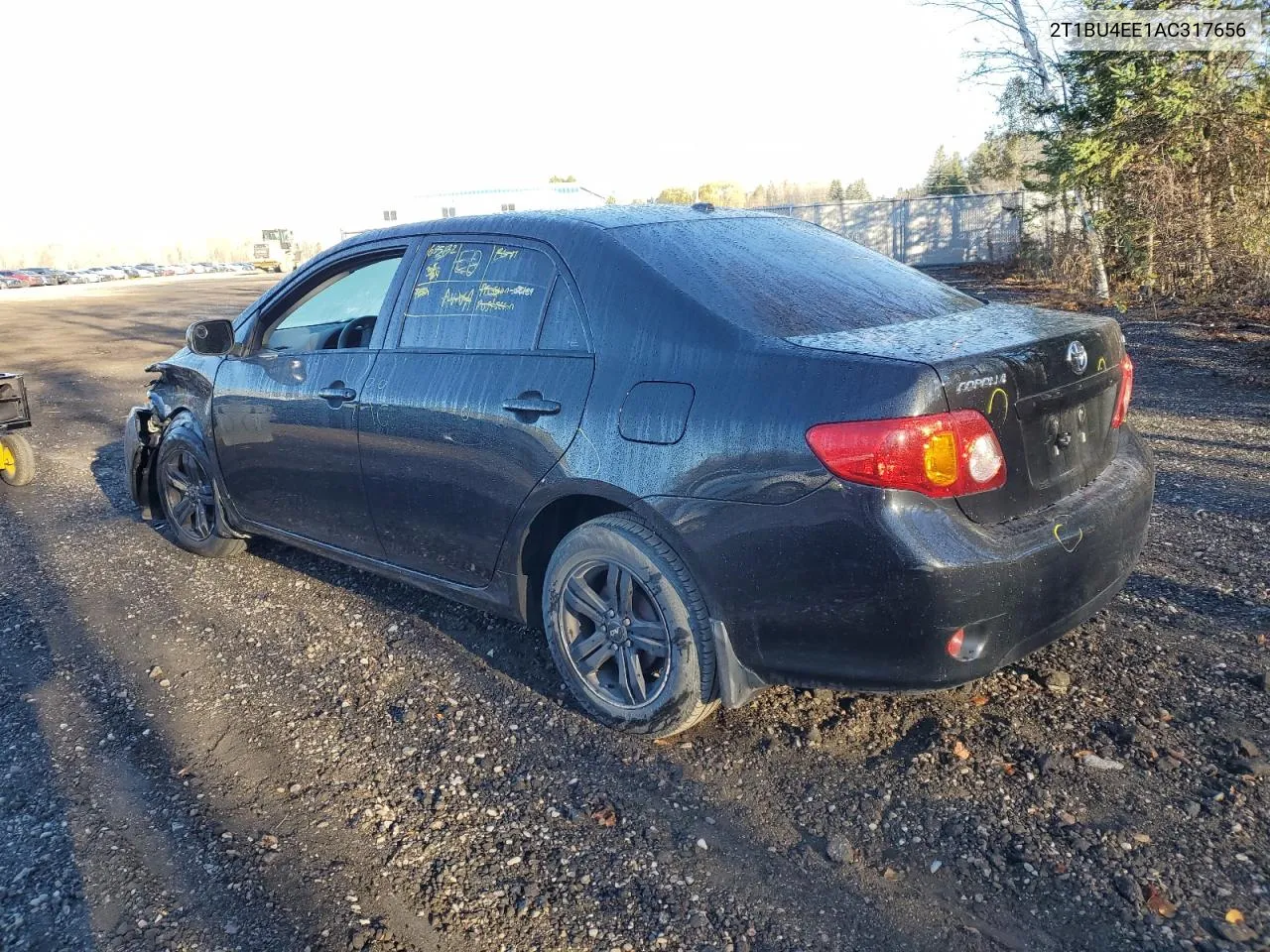 2010 Toyota Corolla Base VIN: 2T1BU4EE1AC317656 Lot: 79281624