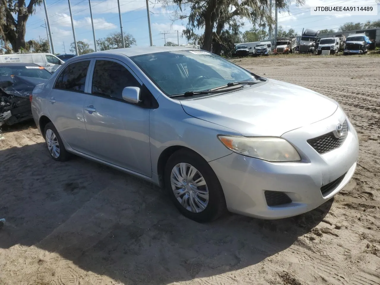 2010 Toyota Corolla Base VIN: JTDBU4EE4A9114489 Lot: 79344094