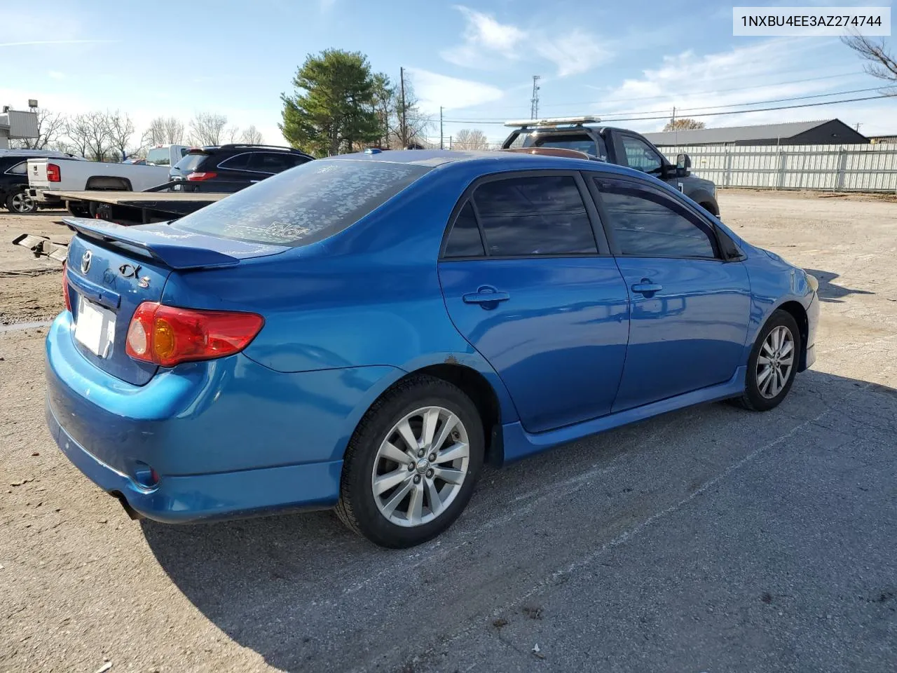 2010 Toyota Corolla Base VIN: 1NXBU4EE3AZ274744 Lot: 79531884