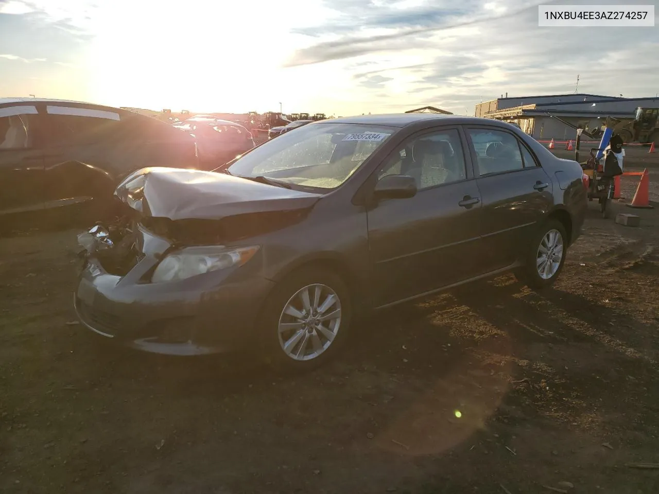 2010 Toyota Corolla Base VIN: 1NXBU4EE3AZ274257 Lot: 79557334