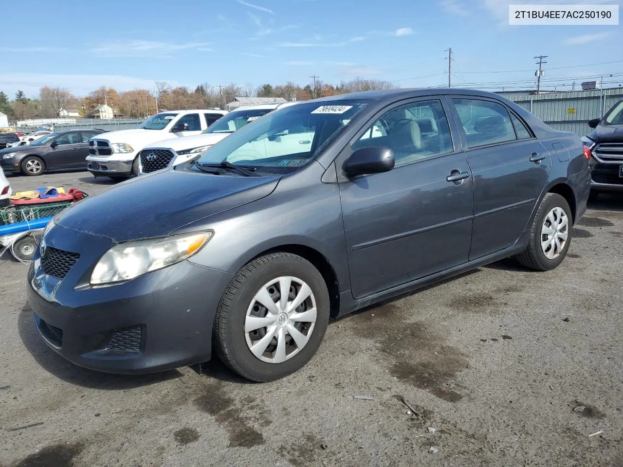 2010 Toyota Corolla Base VIN: 2T1BU4EE7AC250190 Lot: 79699434