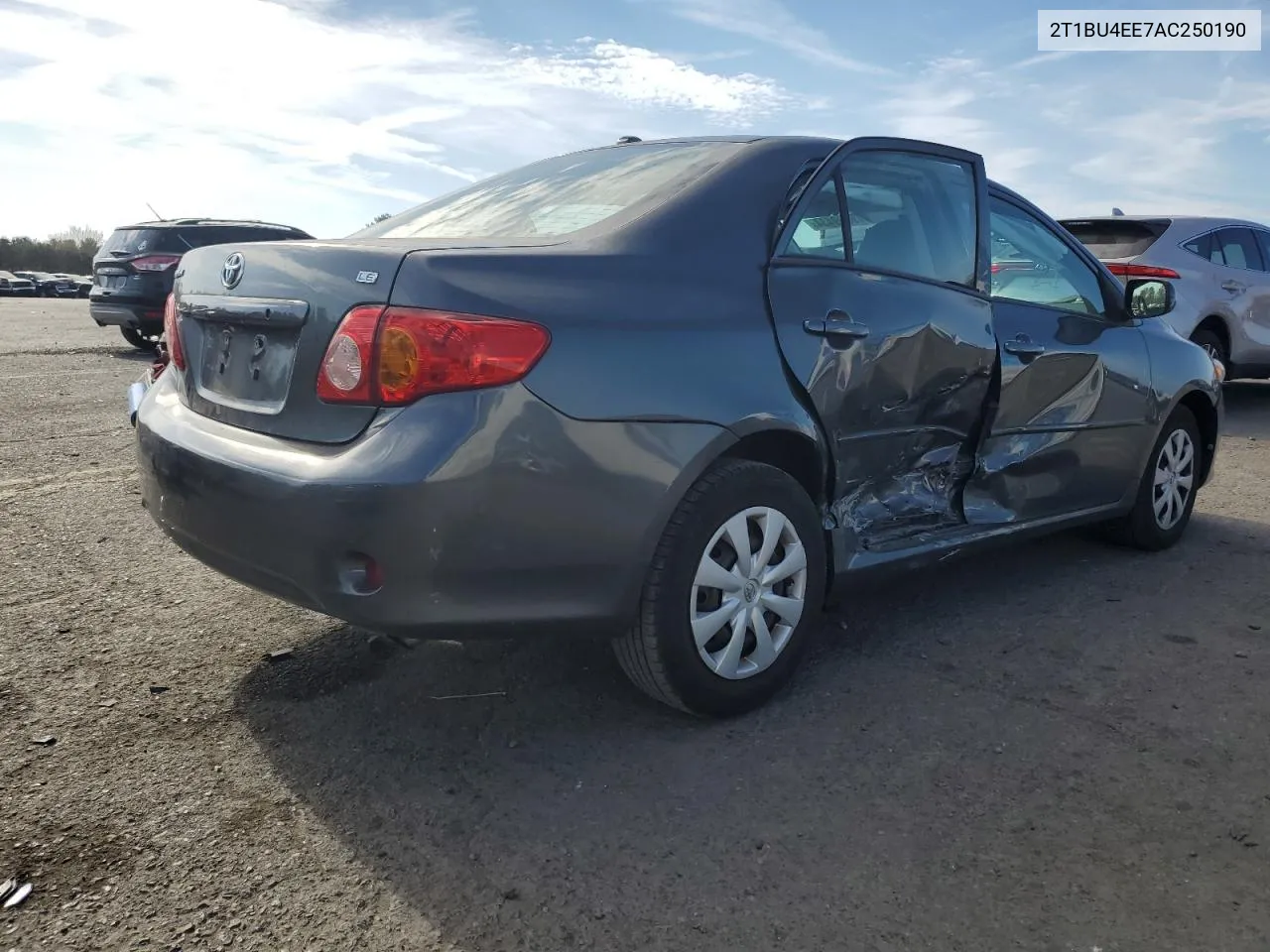 2010 Toyota Corolla Base VIN: 2T1BU4EE7AC250190 Lot: 79699434