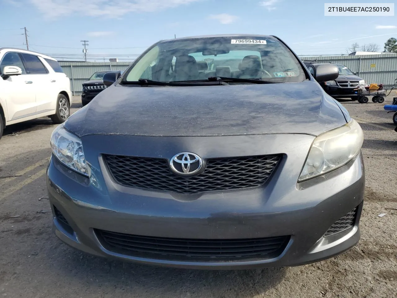 2010 Toyota Corolla Base VIN: 2T1BU4EE7AC250190 Lot: 79699434