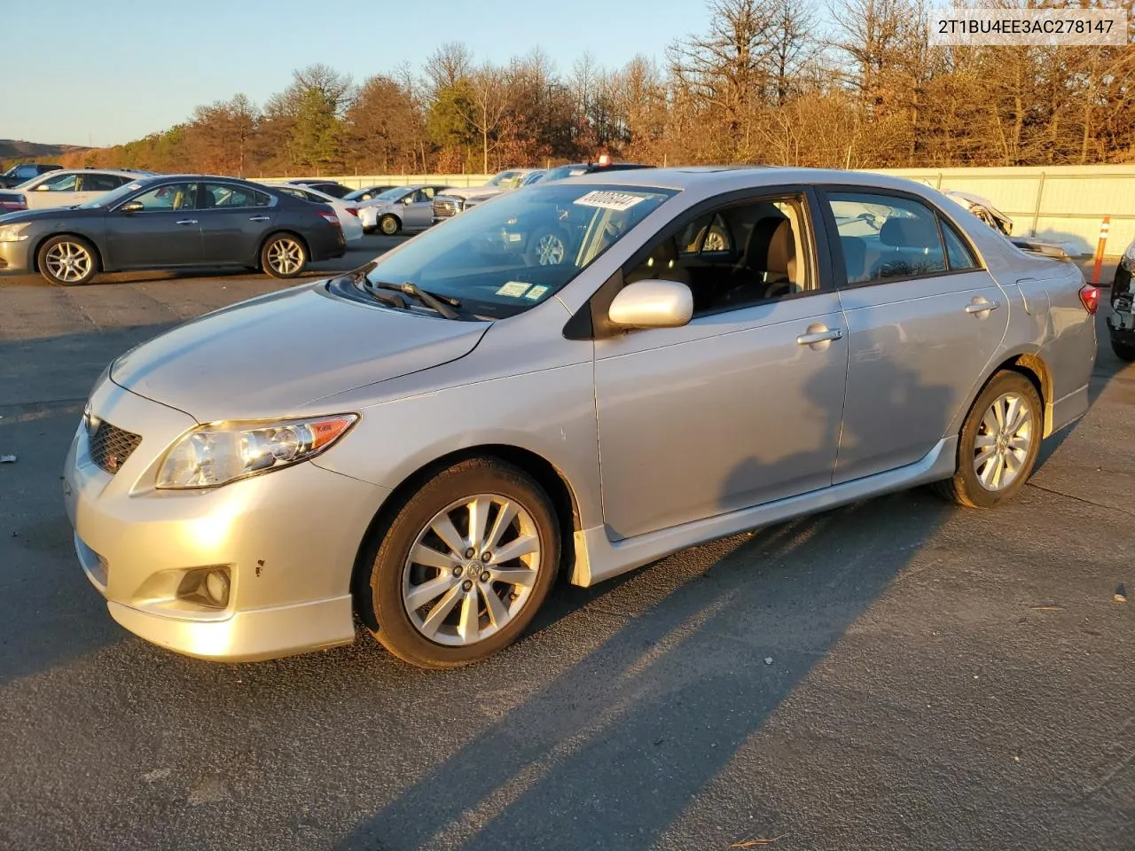 2010 Toyota Corolla Base VIN: 2T1BU4EE3AC278147 Lot: 80006044