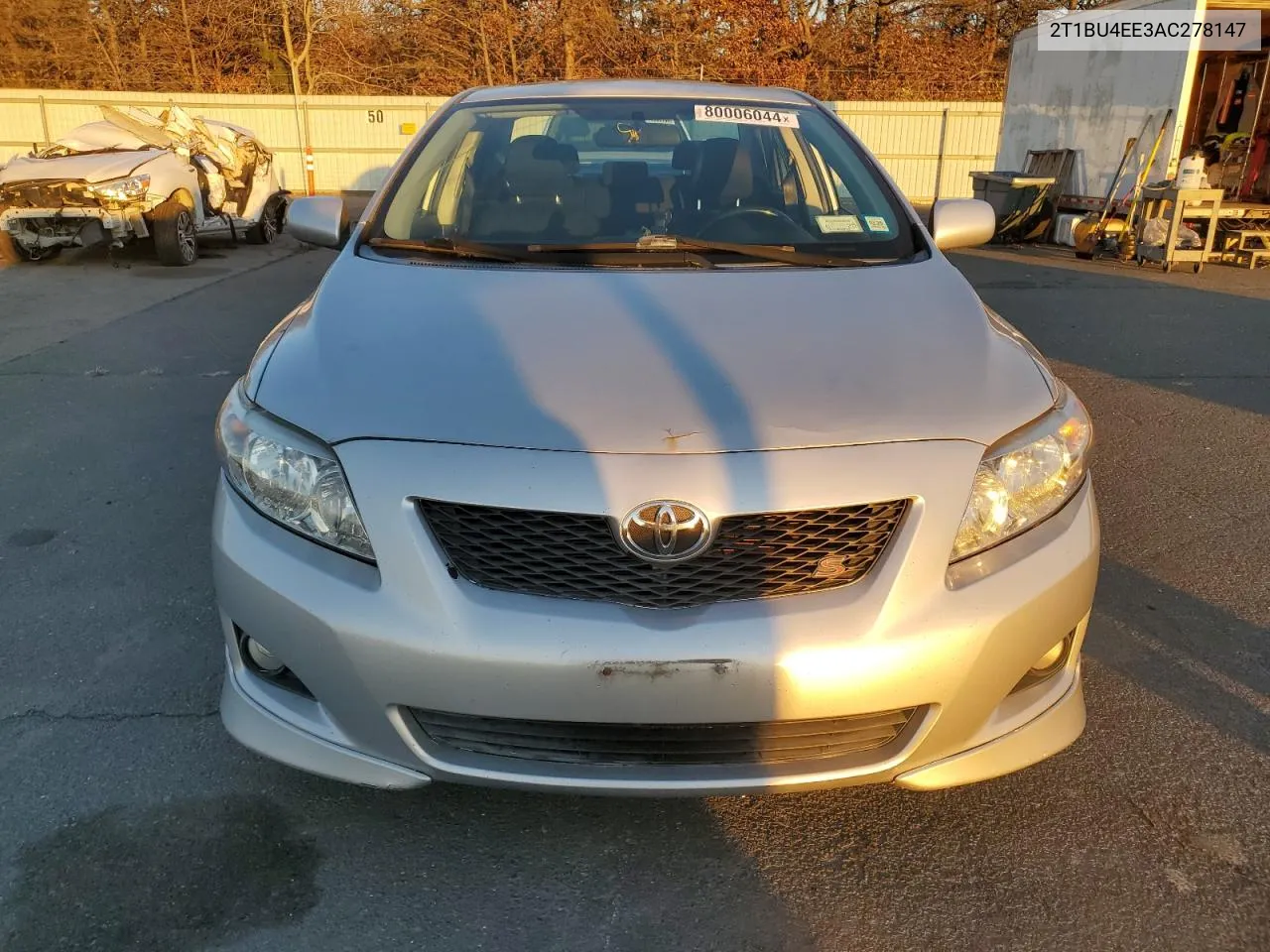 2010 Toyota Corolla Base VIN: 2T1BU4EE3AC278147 Lot: 80006044