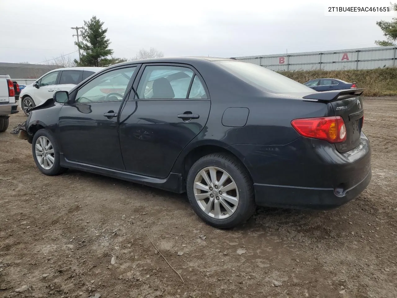 2010 Toyota Corolla Base VIN: 2T1BU4EE9AC461651 Lot: 80028714