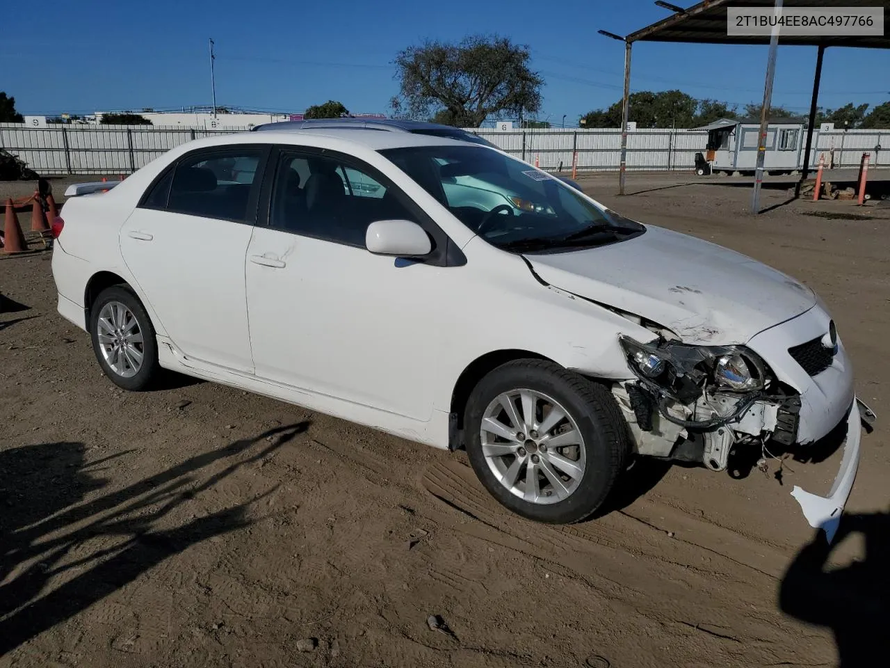 2010 Toyota Corolla Base VIN: 2T1BU4EE8AC497766 Lot: 80098864