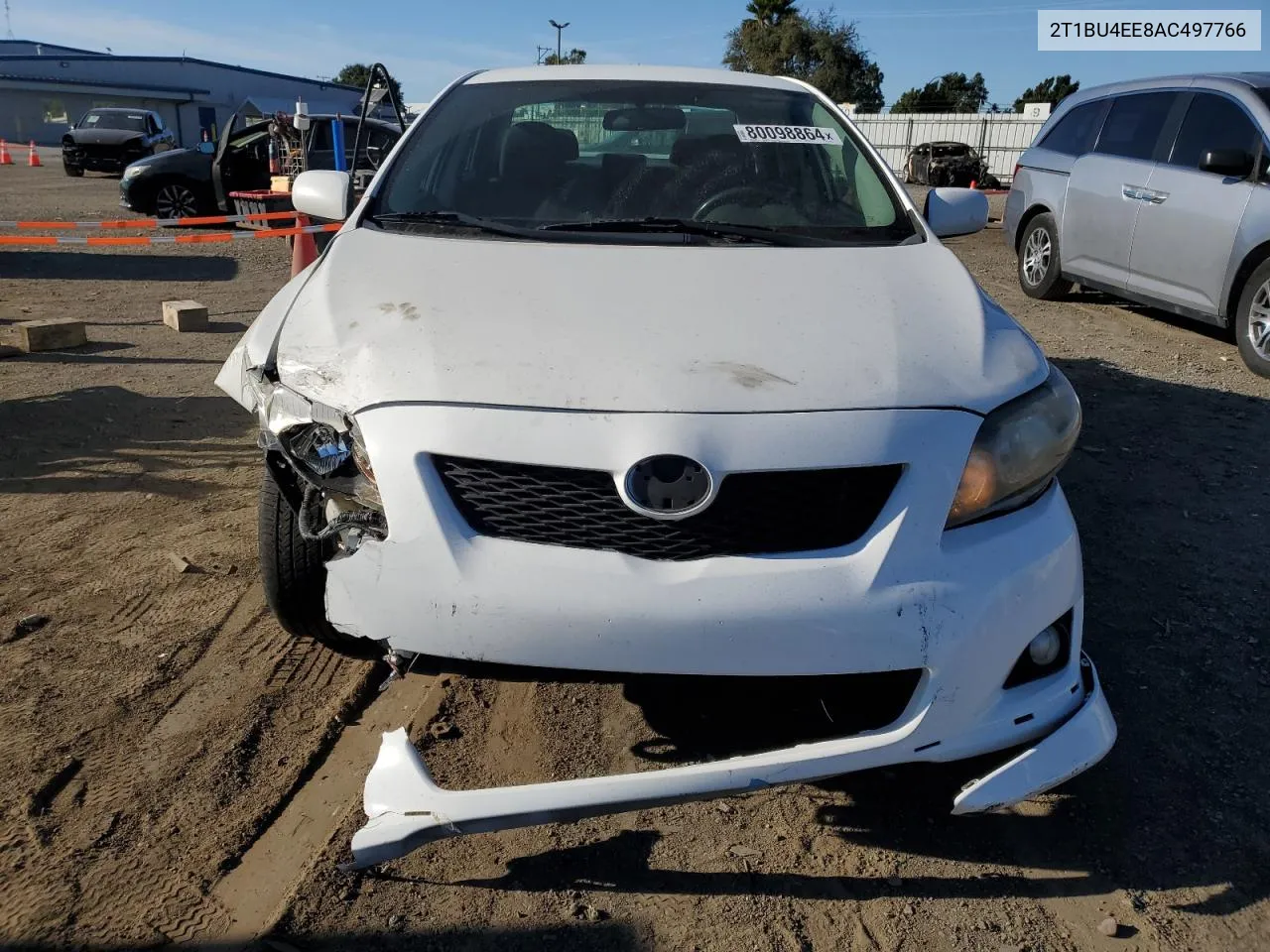 2010 Toyota Corolla Base VIN: 2T1BU4EE8AC497766 Lot: 80098864