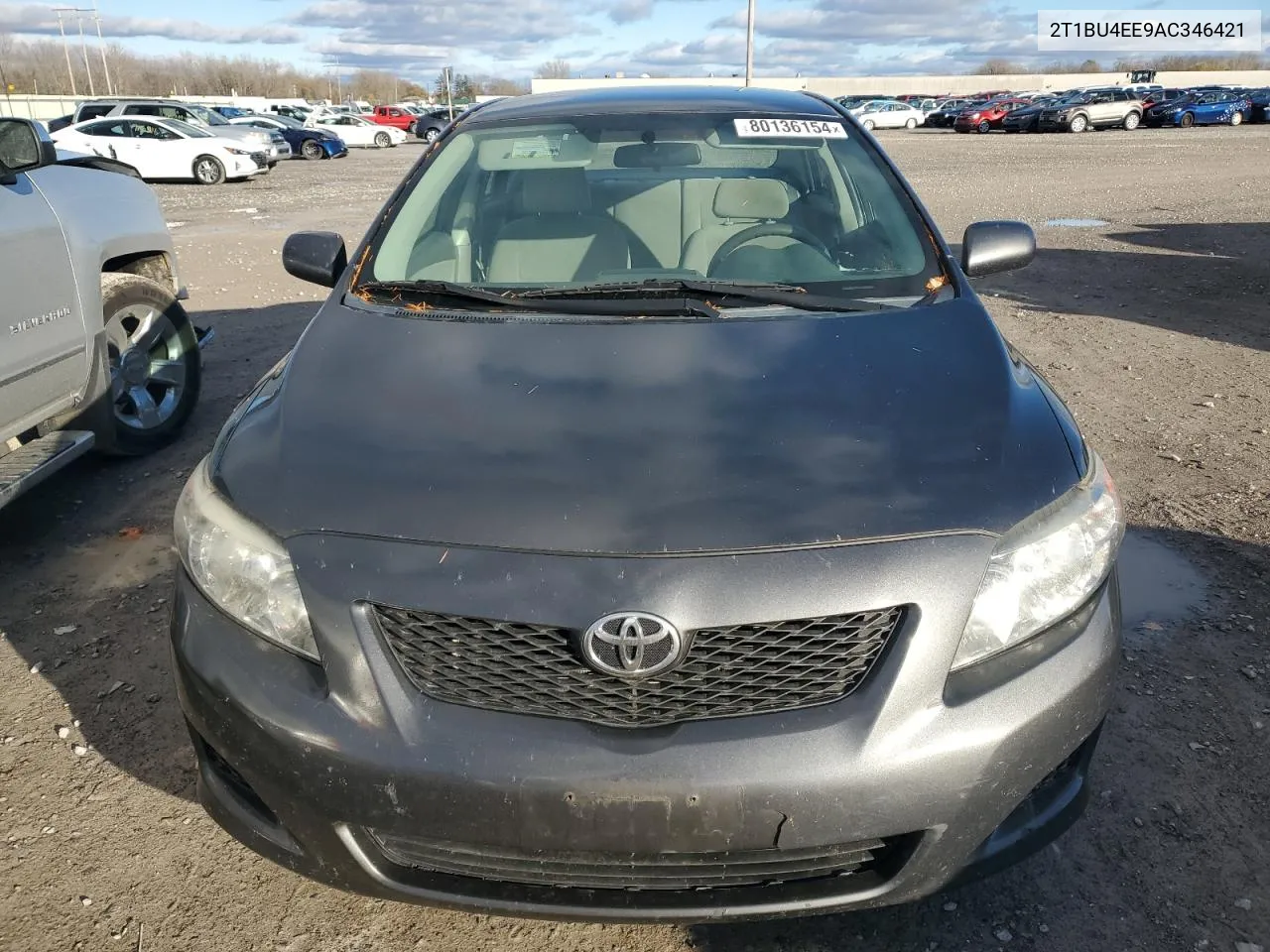 2010 Toyota Corolla Base VIN: 2T1BU4EE9AC346421 Lot: 80136154