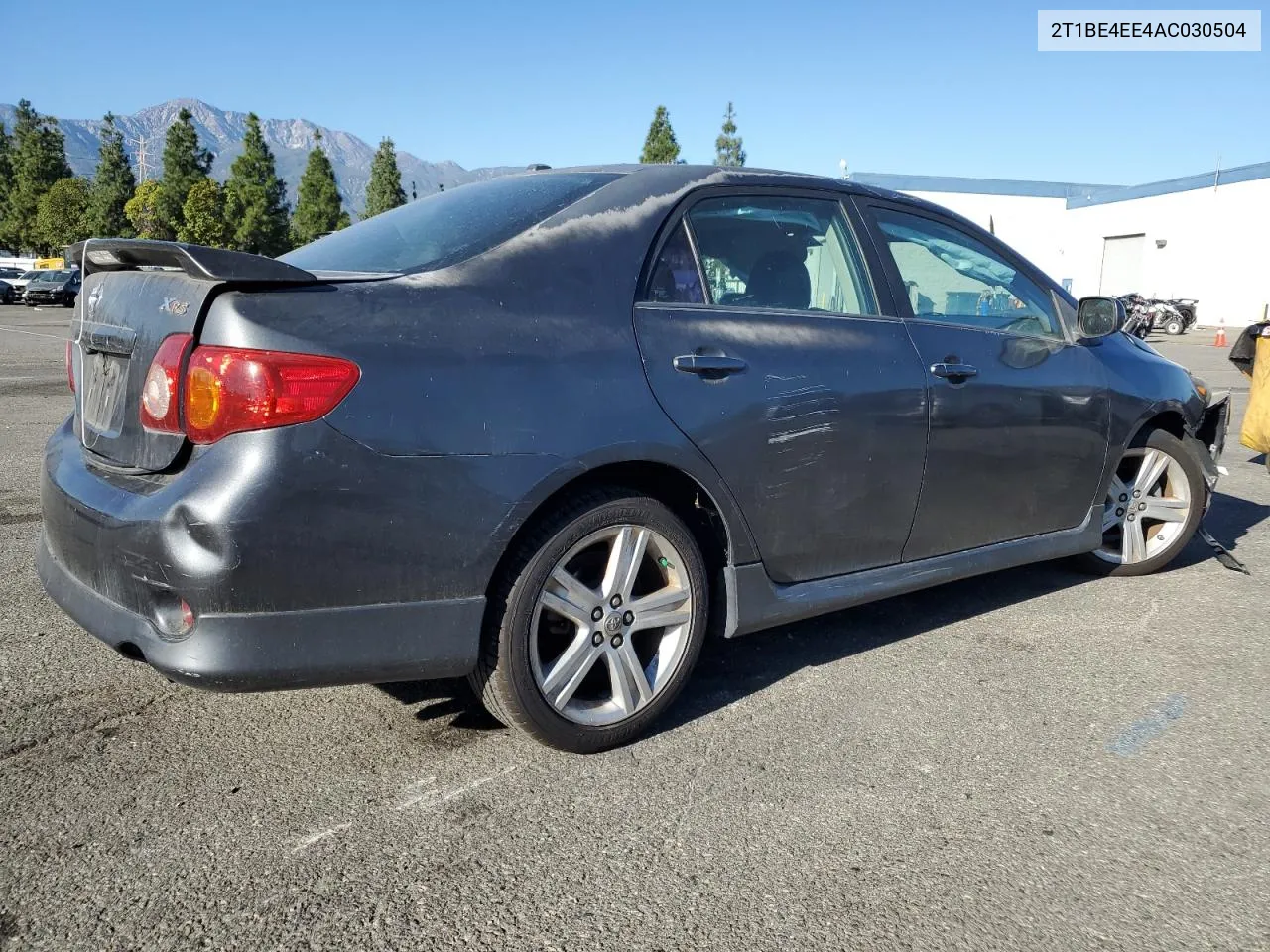 2010 Toyota Corolla Xrs VIN: 2T1BE4EE4AC030504 Lot: 80145984