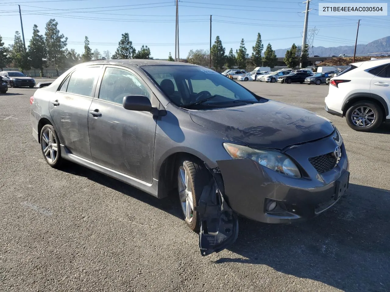 2010 Toyota Corolla Xrs VIN: 2T1BE4EE4AC030504 Lot: 80145984