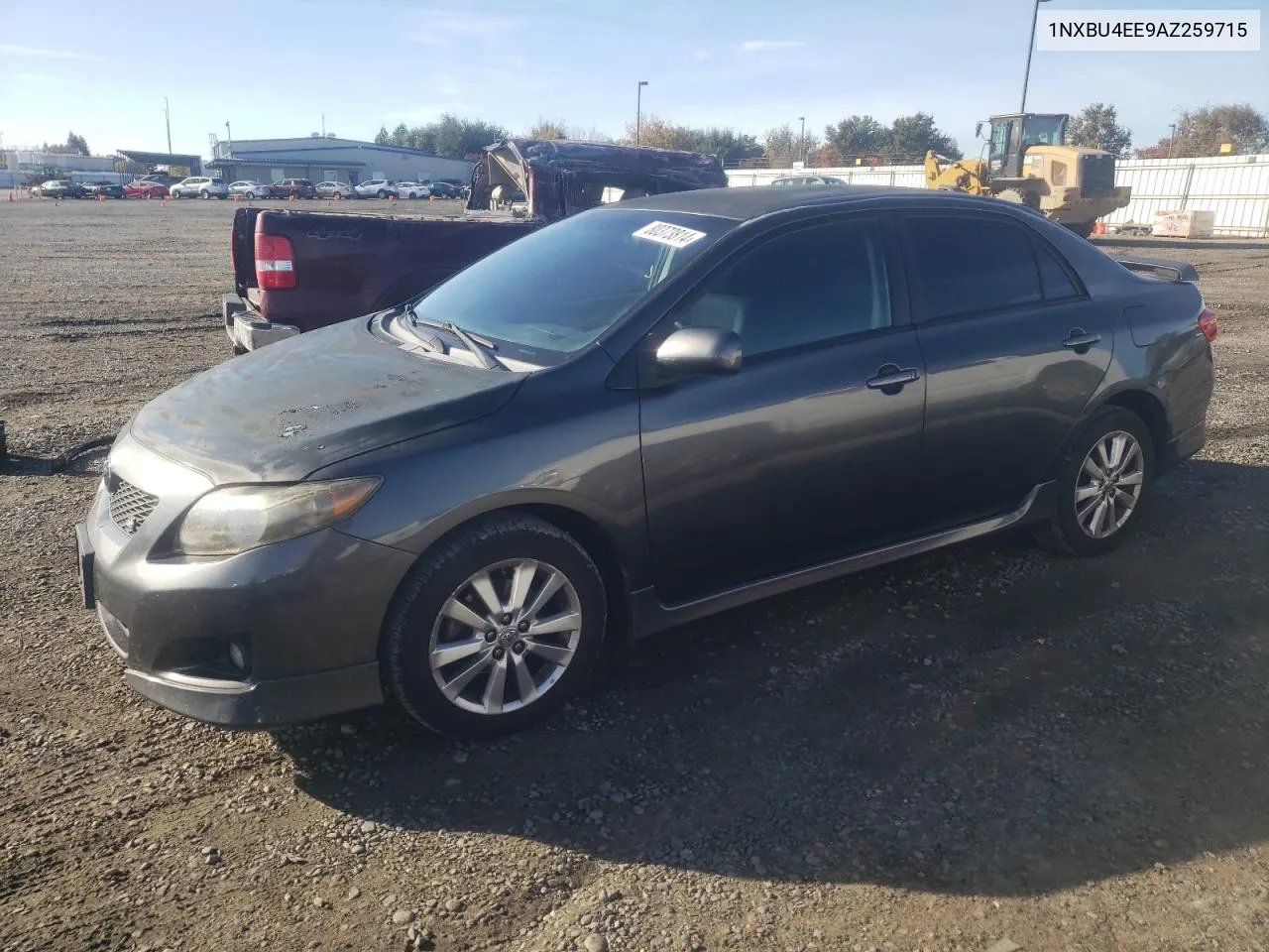 2010 Toyota Corolla Base VIN: 1NXBU4EE9AZ259715 Lot: 80373814