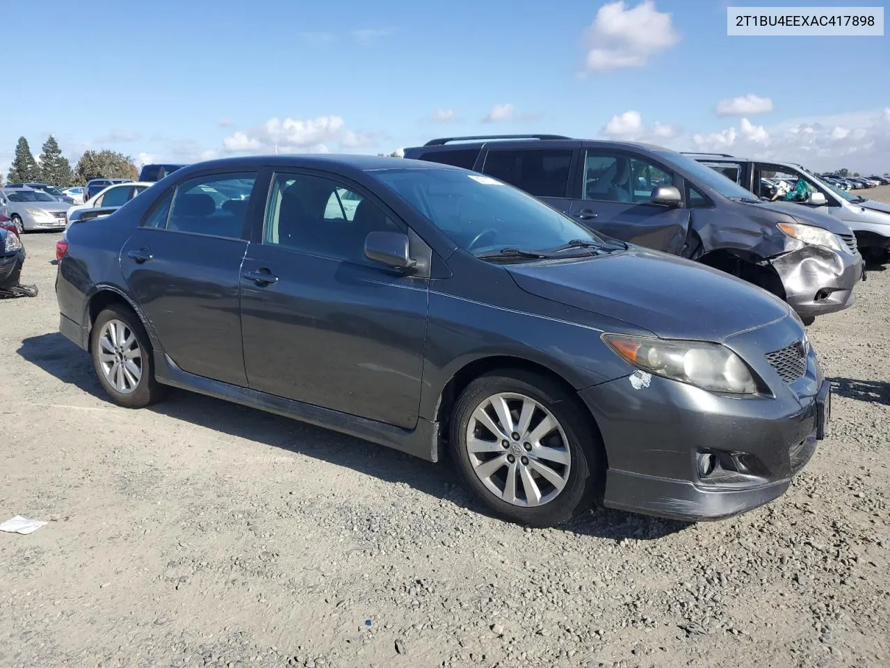 2010 Toyota Corolla Base VIN: 2T1BU4EEXAC417898 Lot: 80711274