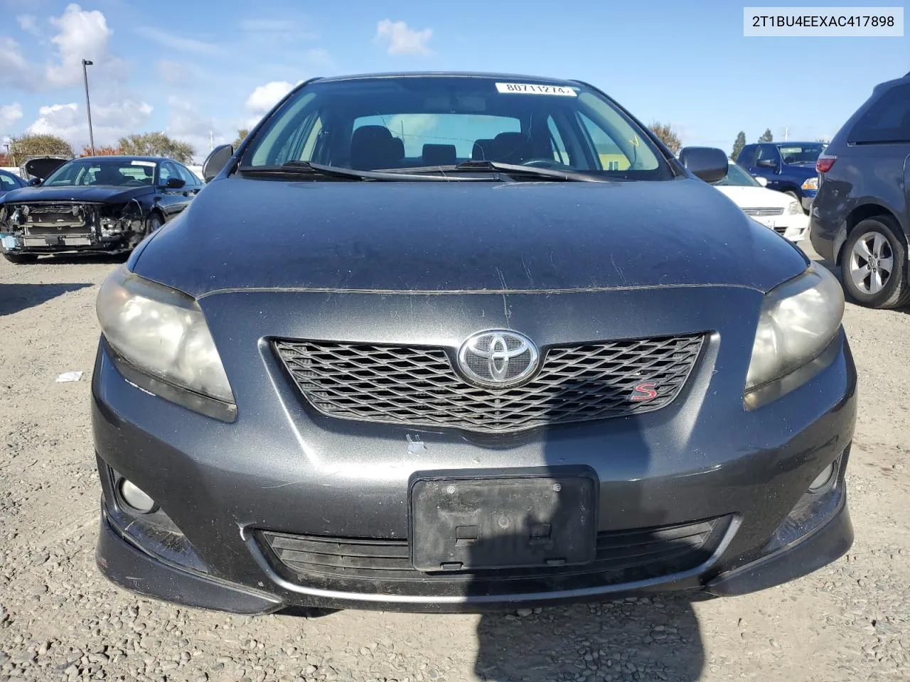 2010 Toyota Corolla Base VIN: 2T1BU4EEXAC417898 Lot: 80711274