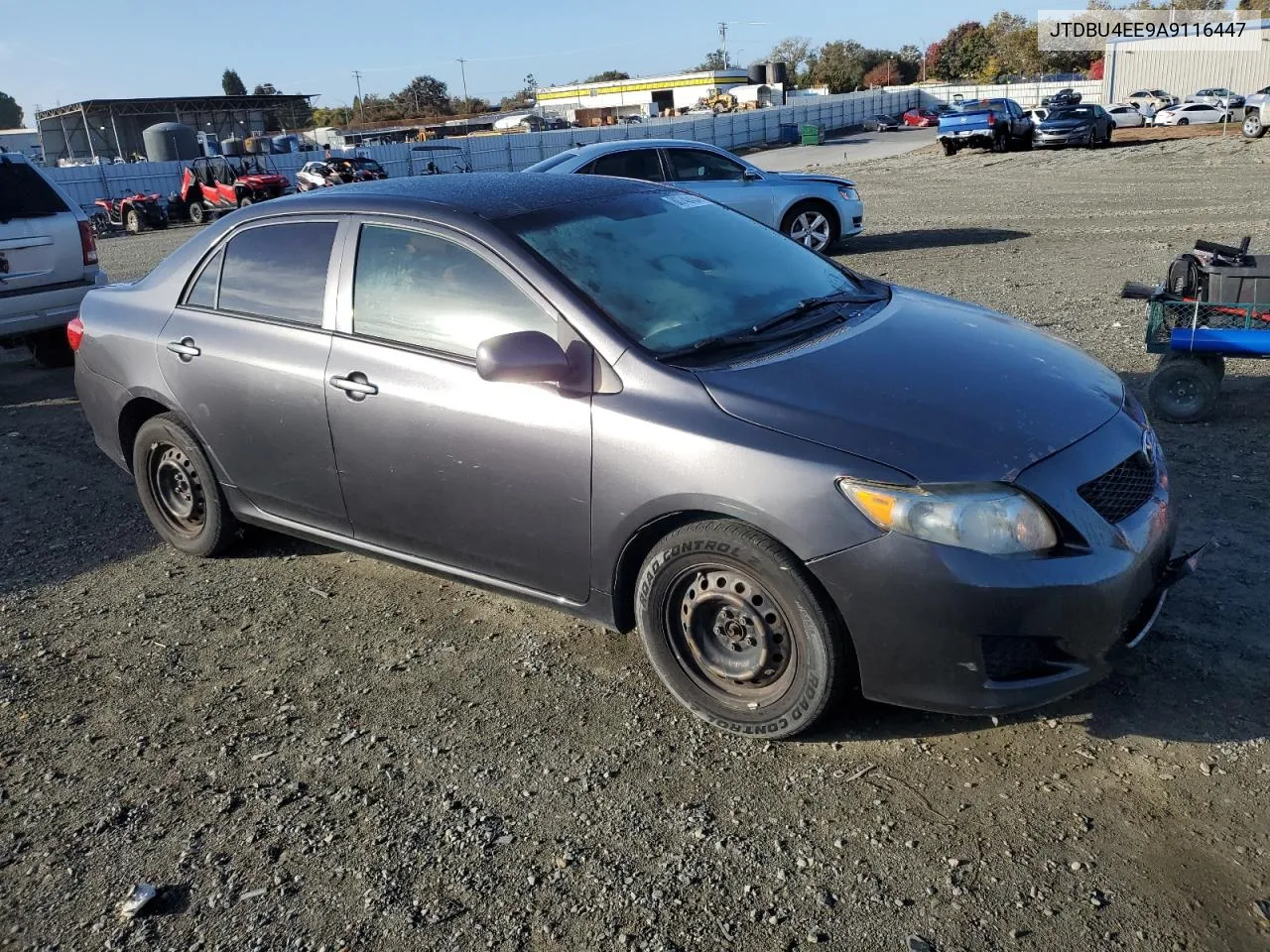 2010 Toyota Corolla Base VIN: JTDBU4EE9A9116447 Lot: 80740434