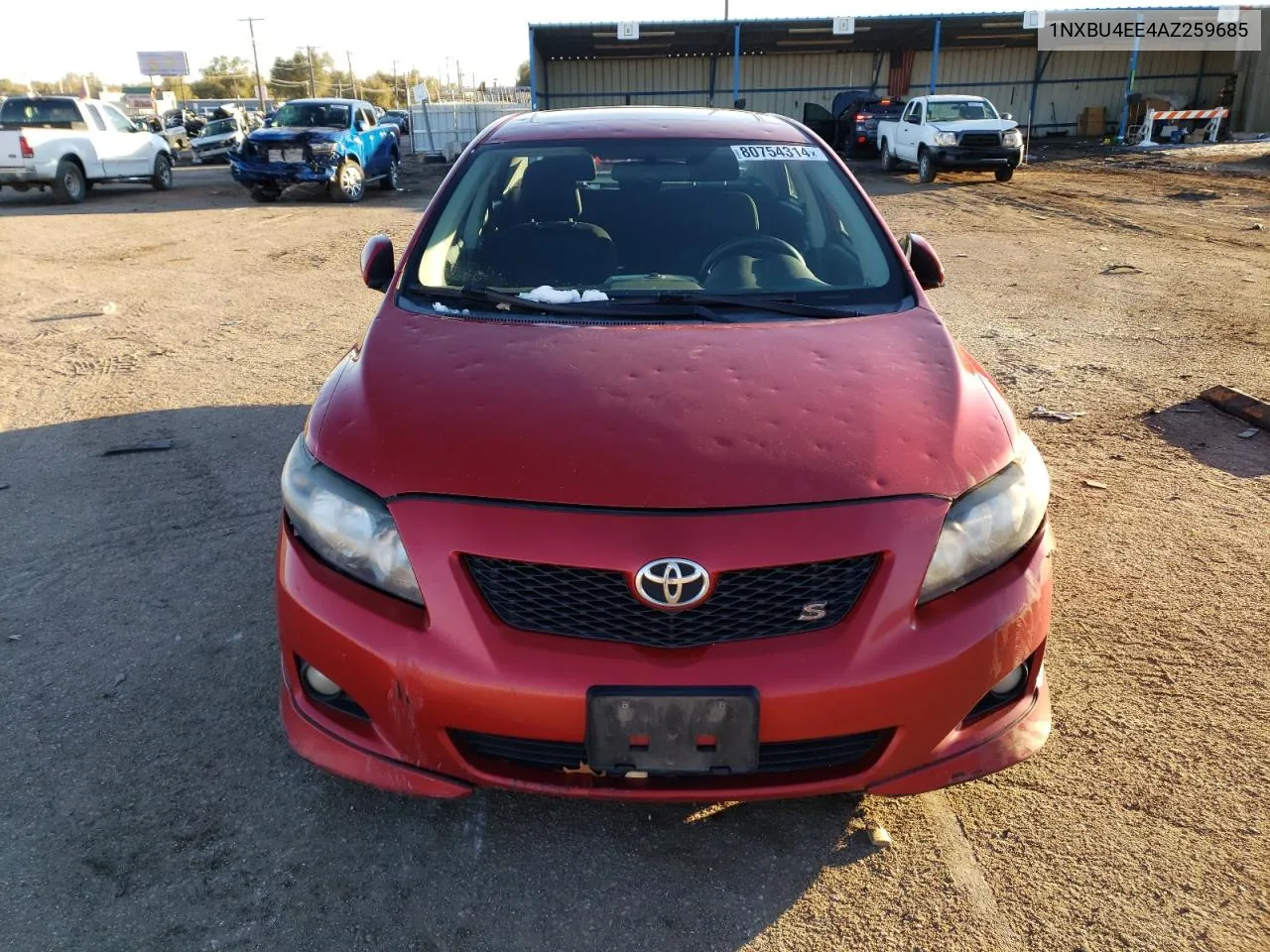 2010 Toyota Corolla Base VIN: 1NXBU4EE4AZ259685 Lot: 80754314