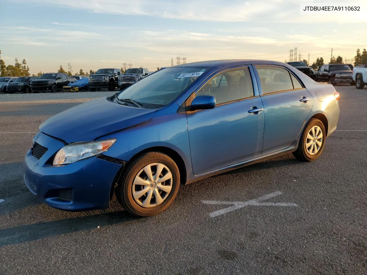 2010 Toyota Corolla Base VIN: JTDBU4EE7A9110632 Lot: 80777974