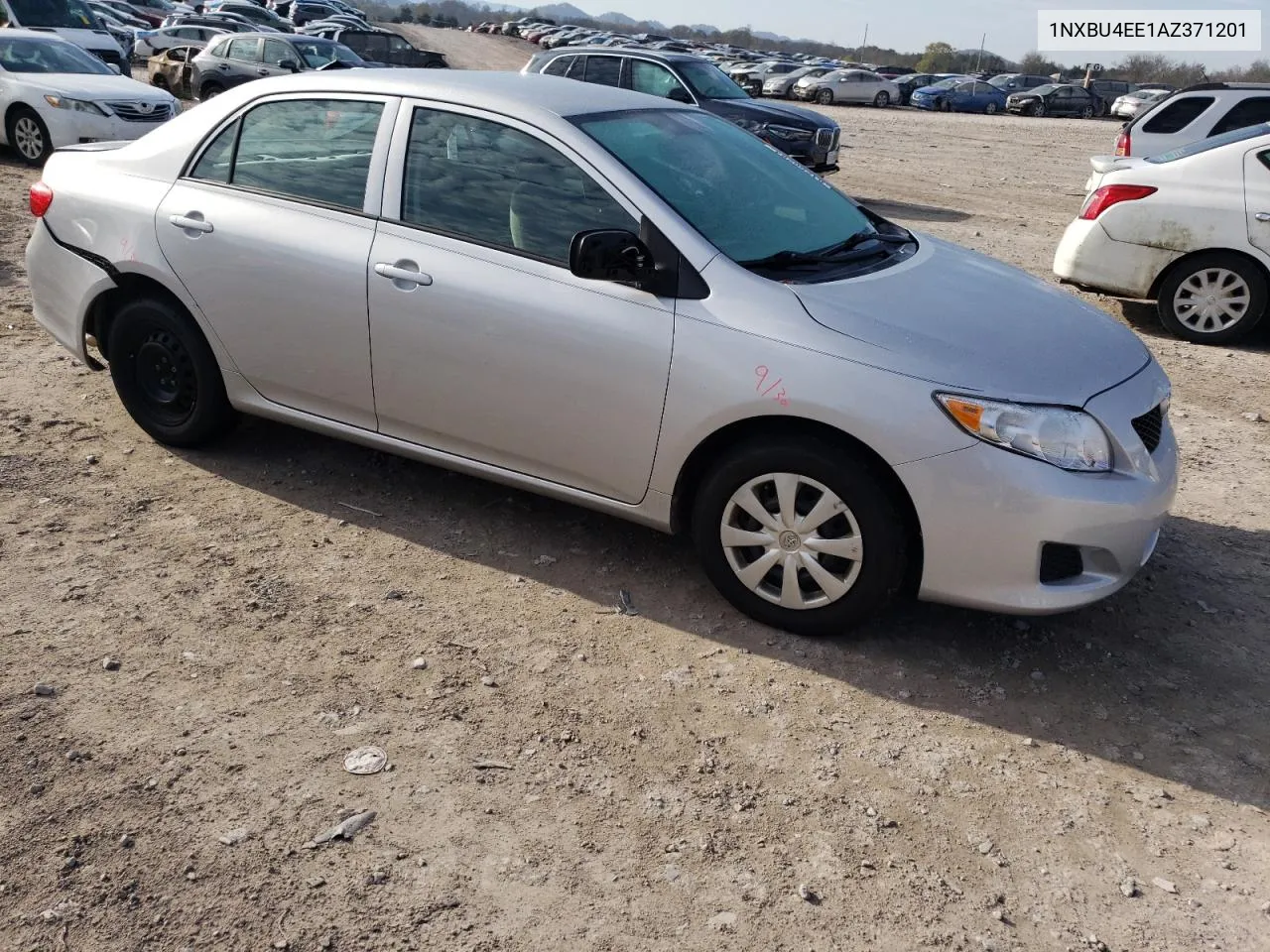 2010 Toyota Corolla Base VIN: 1NXBU4EE1AZ371201 Lot: 81256284