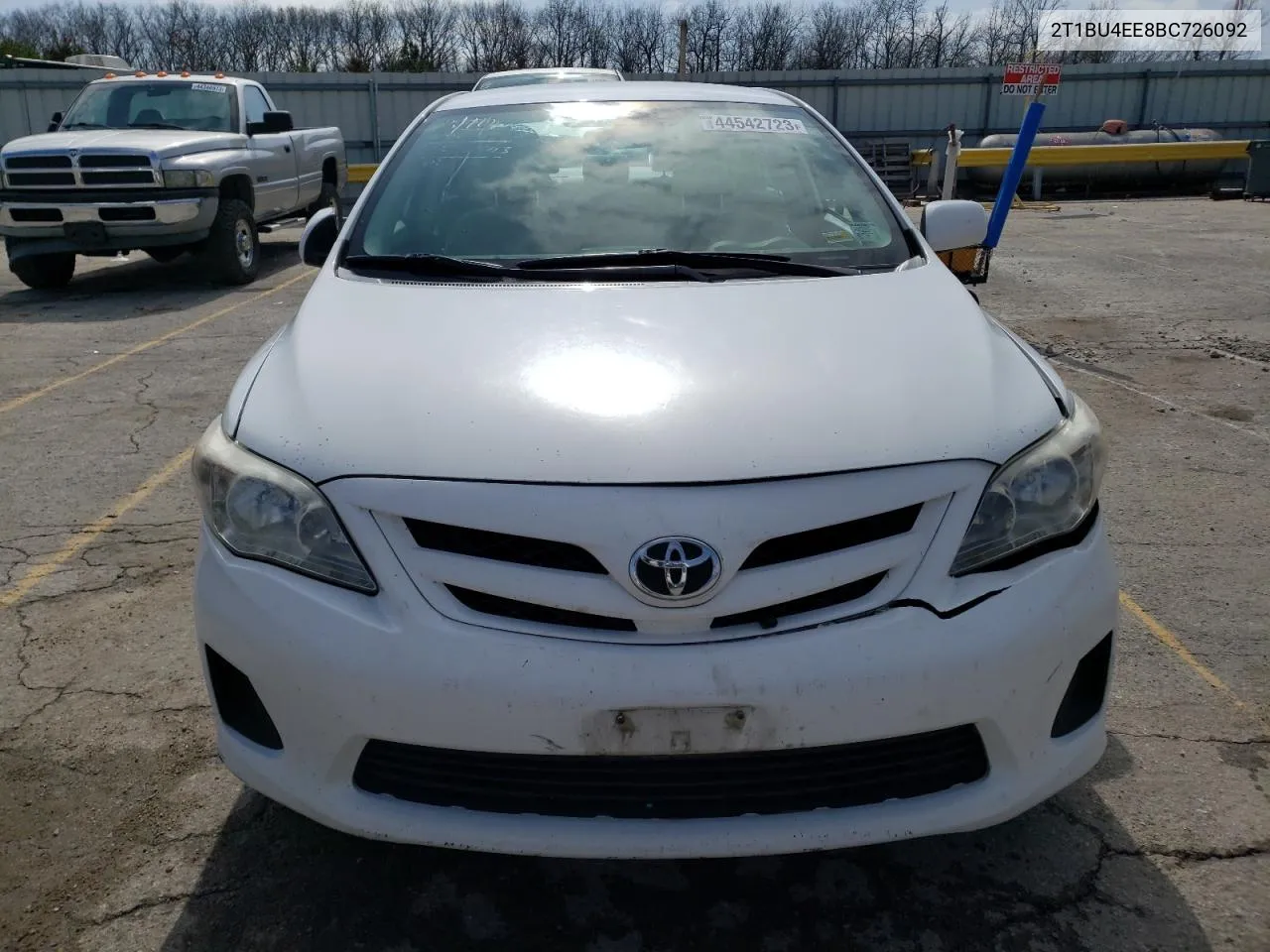 2011 Toyota Corolla Base VIN: 2T1BU4EE8BC726092 Lot: 44542723