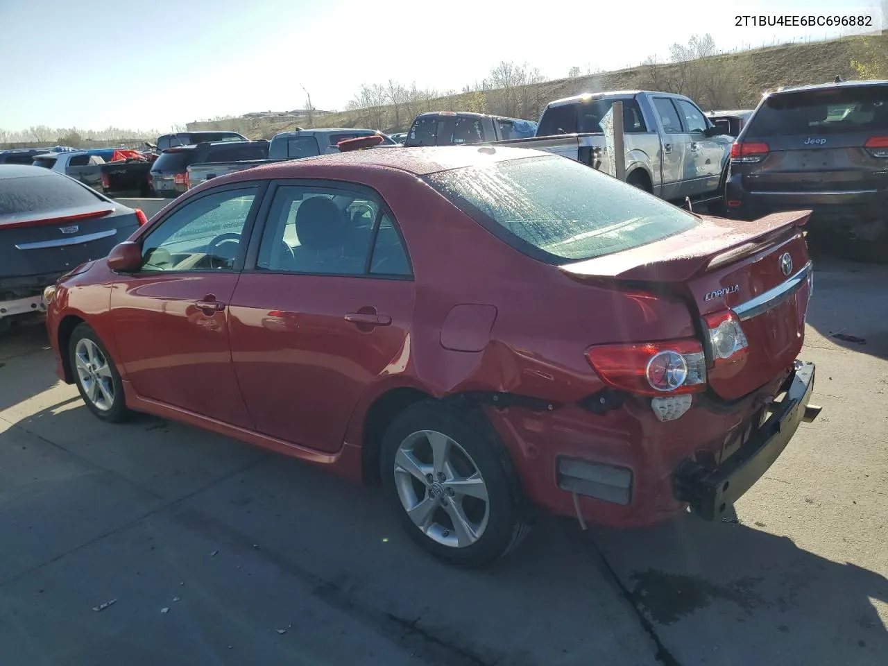 2011 Toyota Corolla Base VIN: 2T1BU4EE6BC696882 Lot: 51536134