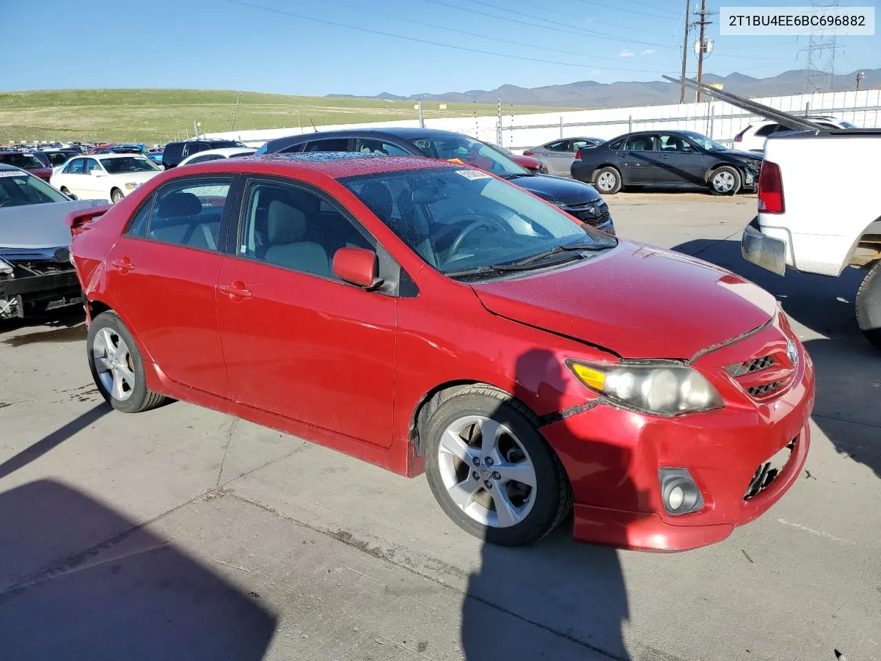 2011 Toyota Corolla Base VIN: 2T1BU4EE6BC696882 Lot: 51536134