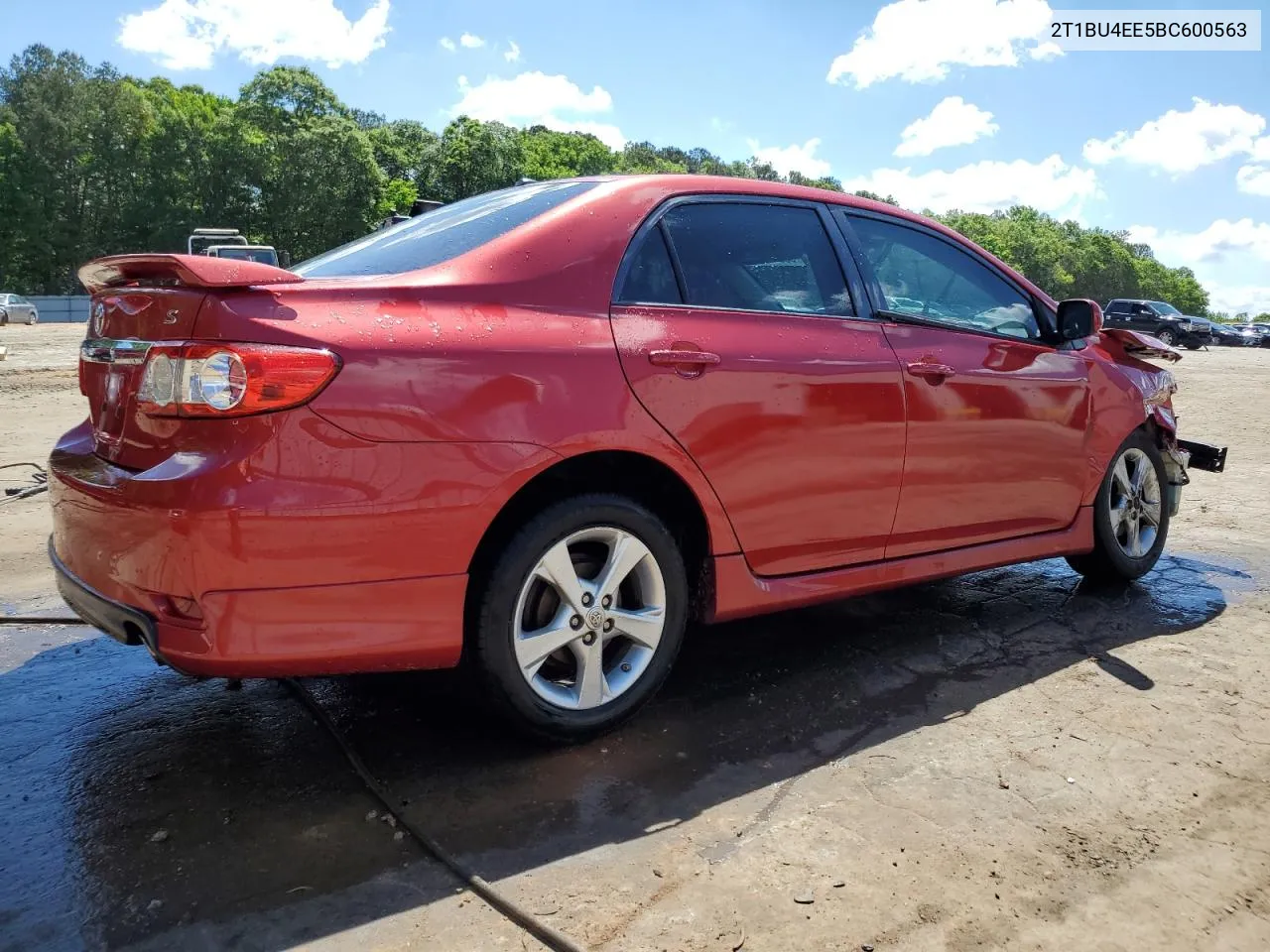 2011 Toyota Corolla Base VIN: 2T1BU4EE5BC600563 Lot: 53049884