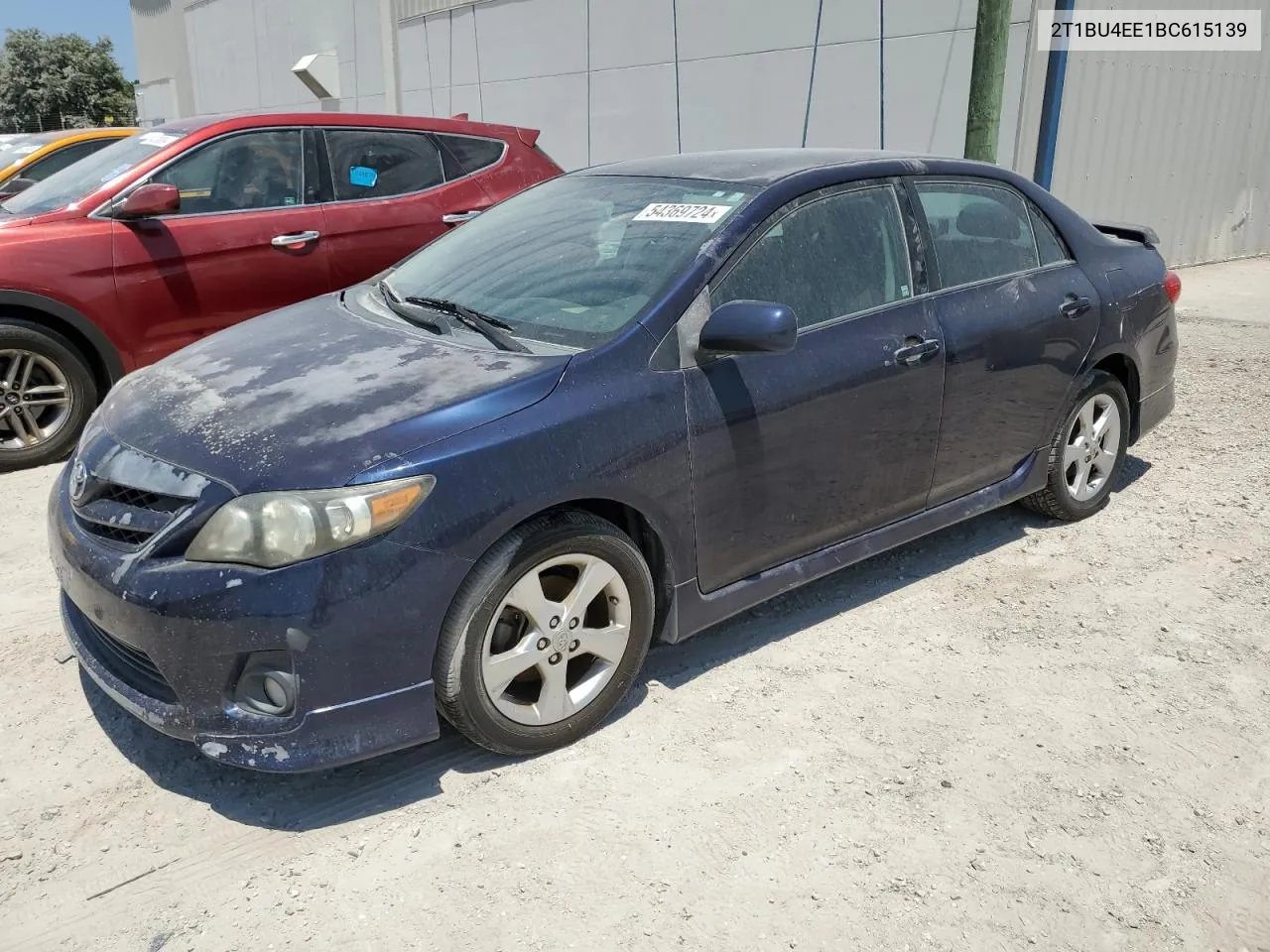 2011 Toyota Corolla Base VIN: 2T1BU4EE1BC615139 Lot: 54369724