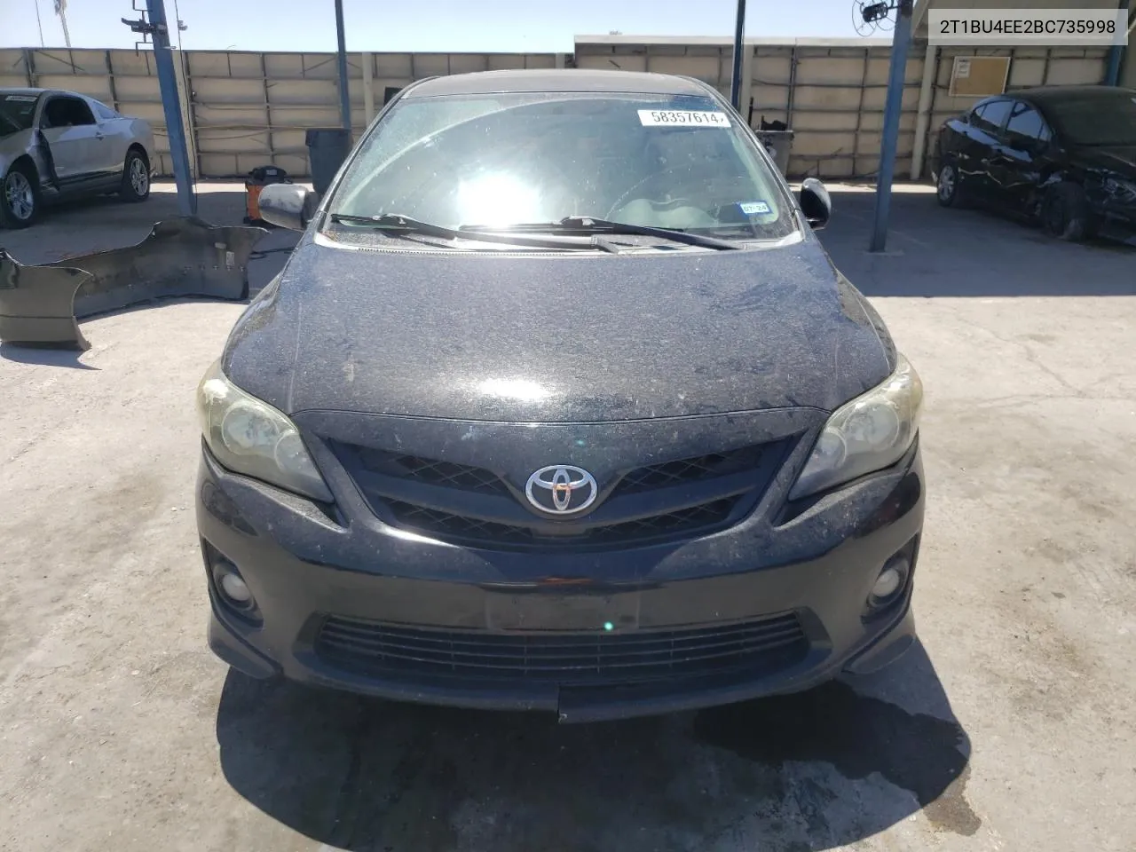 2011 Toyota Corolla Base VIN: 2T1BU4EE2BC735998 Lot: 58357614