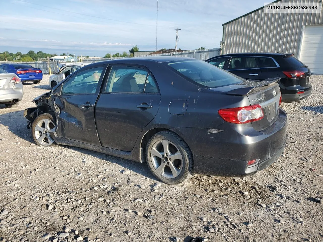 2T1BU4EE8BC636943 2011 Toyota Corolla Base