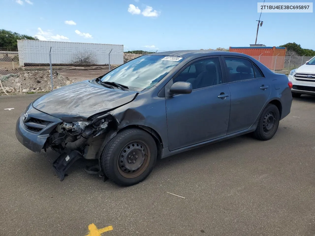 2011 Toyota Corolla Base VIN: 2T1BU4EE3BC695897 Lot: 58775534