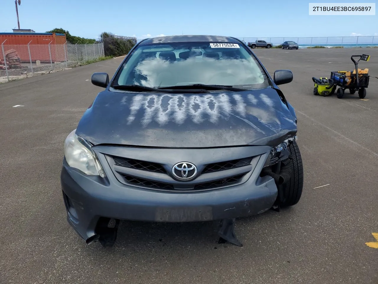 2011 Toyota Corolla Base VIN: 2T1BU4EE3BC695897 Lot: 58775534