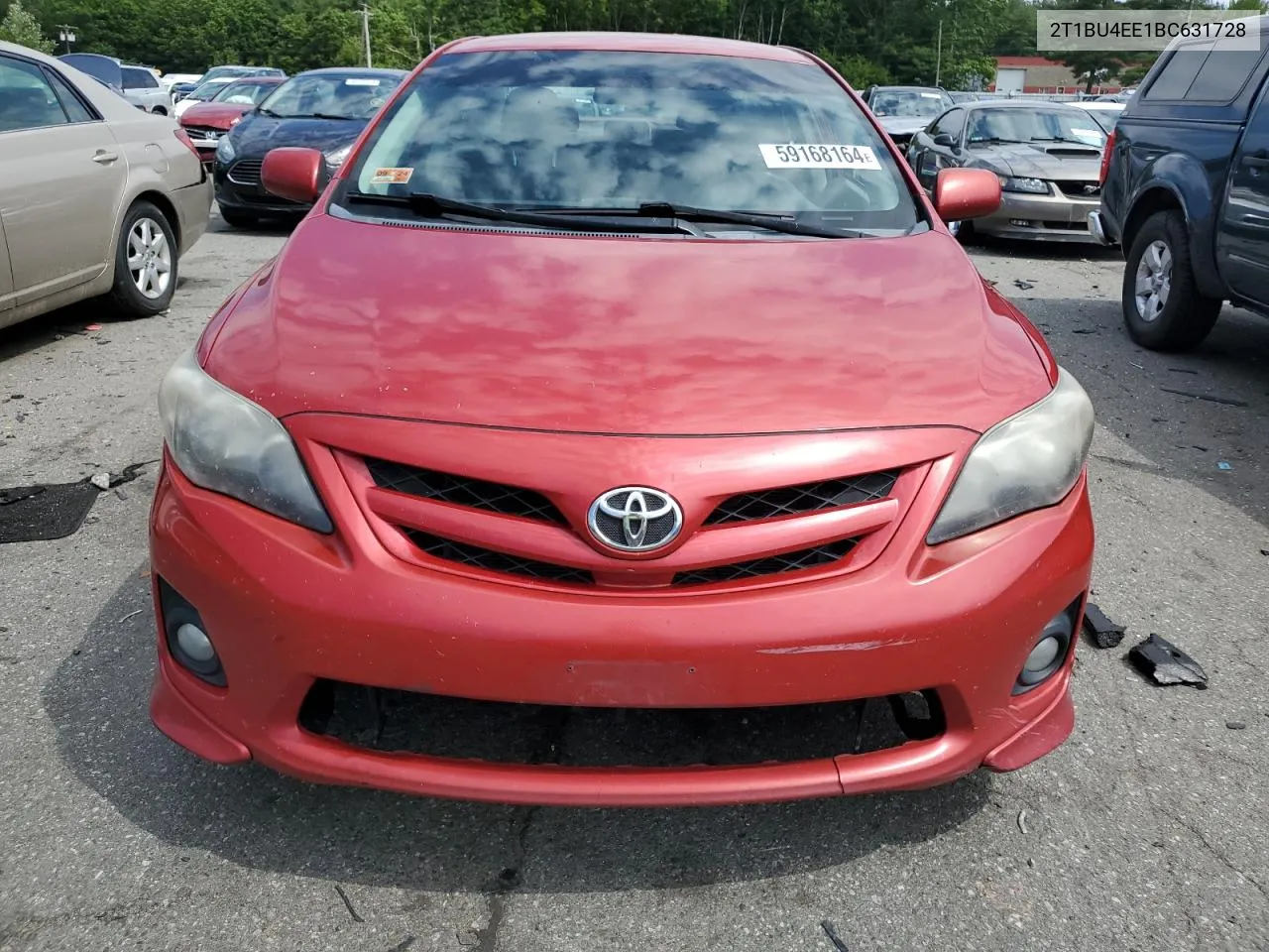 2011 Toyota Corolla Base VIN: 2T1BU4EE1BC631728 Lot: 59168164