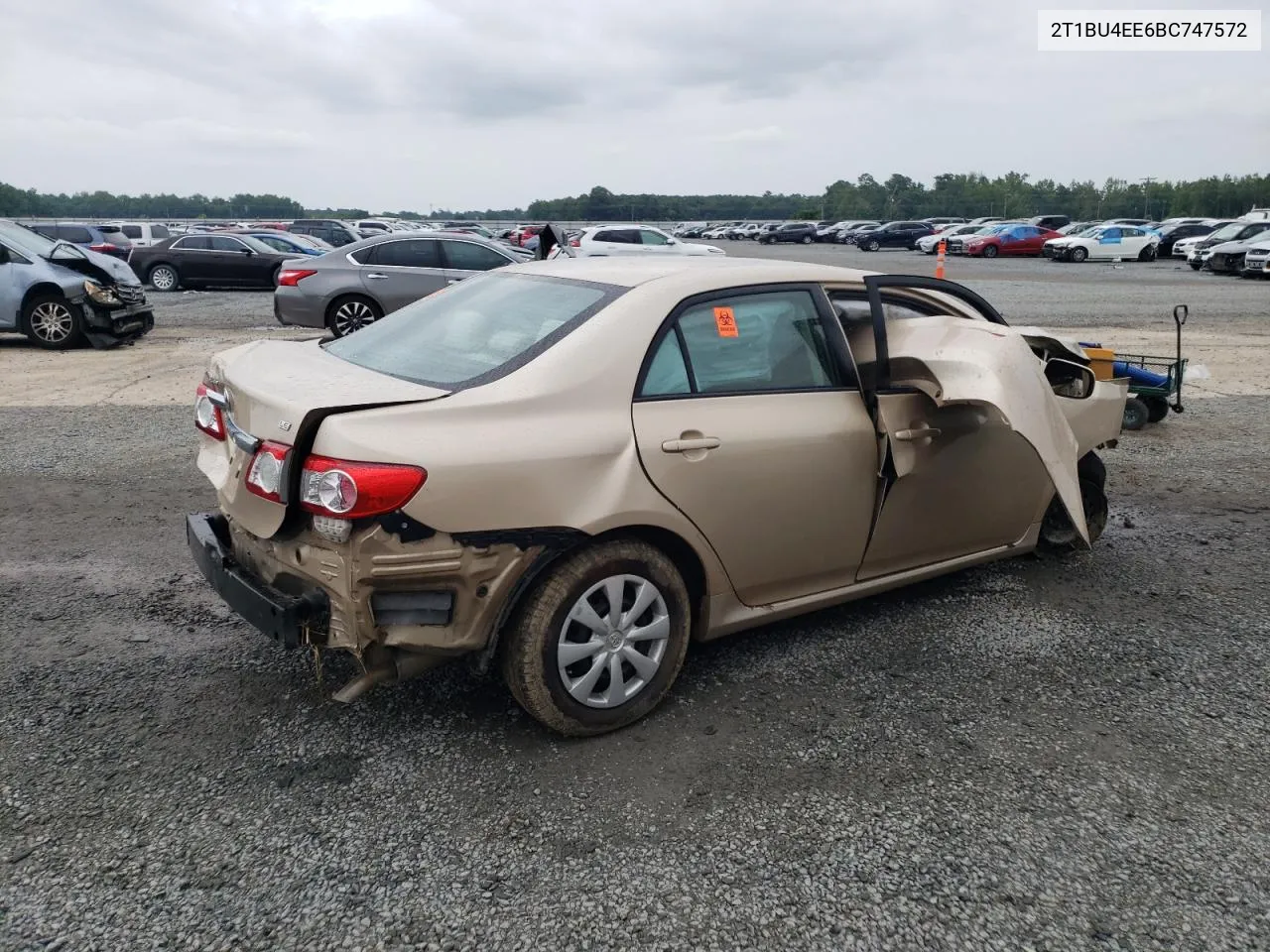 2011 Toyota Corolla Base VIN: 2T1BU4EE6BC747572 Lot: 59235803