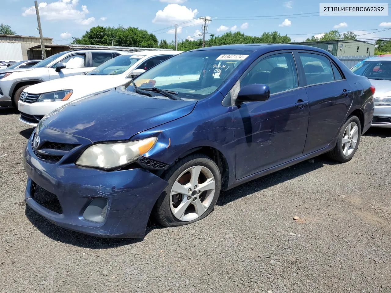 2011 Toyota Corolla Base VIN: 2T1BU4EE6BC662392 Lot: 61847124