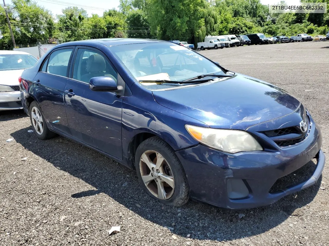 2011 Toyota Corolla Base VIN: 2T1BU4EE6BC662392 Lot: 61847124