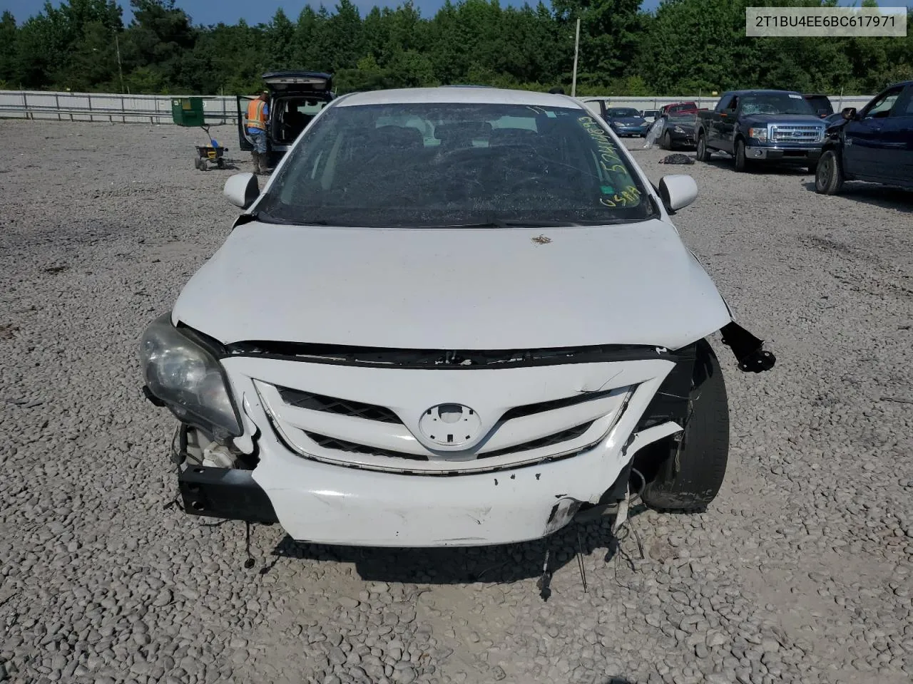 2011 Toyota Corolla Base VIN: 2T1BU4EE6BC617971 Lot: 62123174