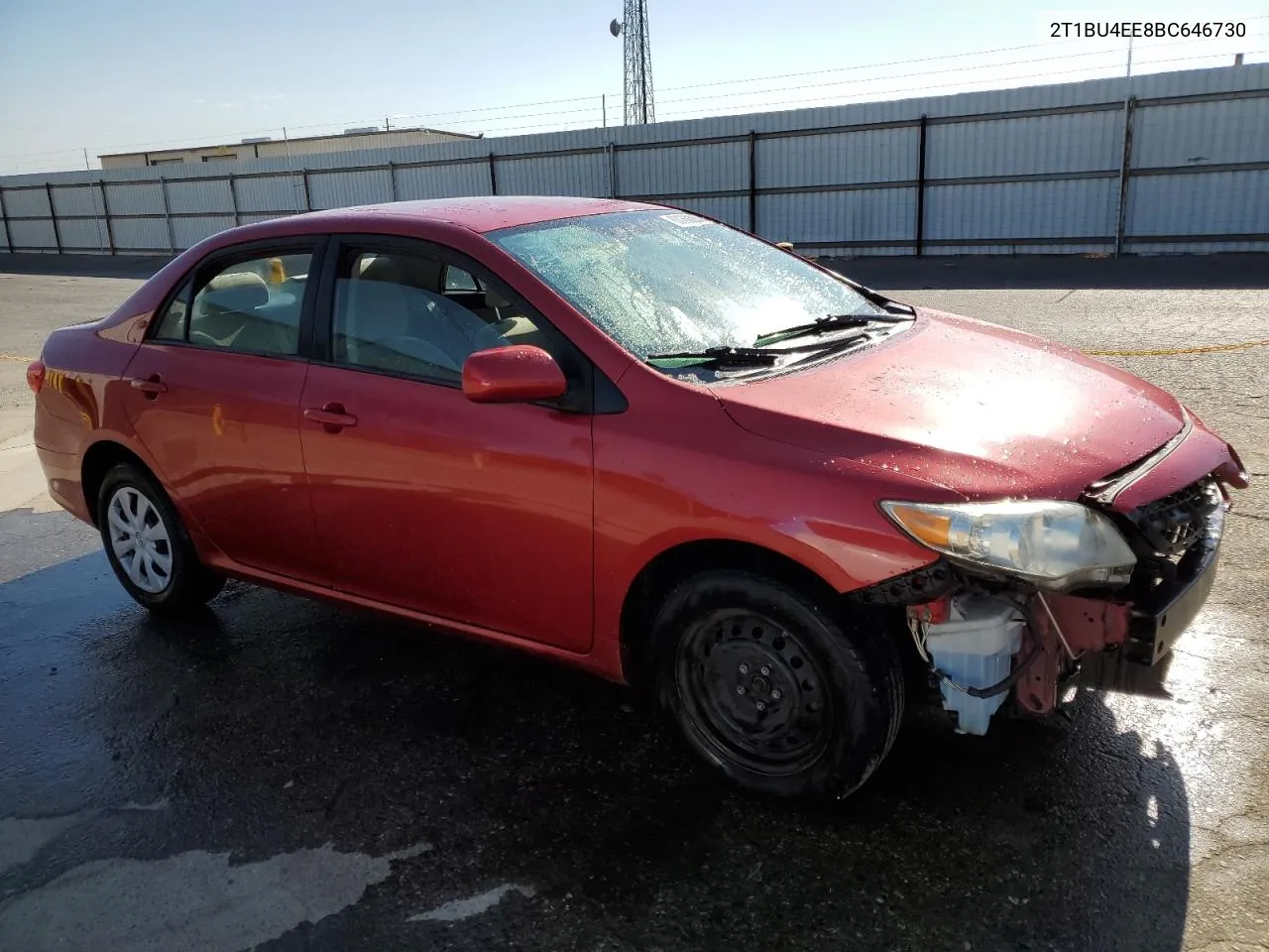 2011 Toyota Corolla Base VIN: 2T1BU4EE8BC646730 Lot: 63068284