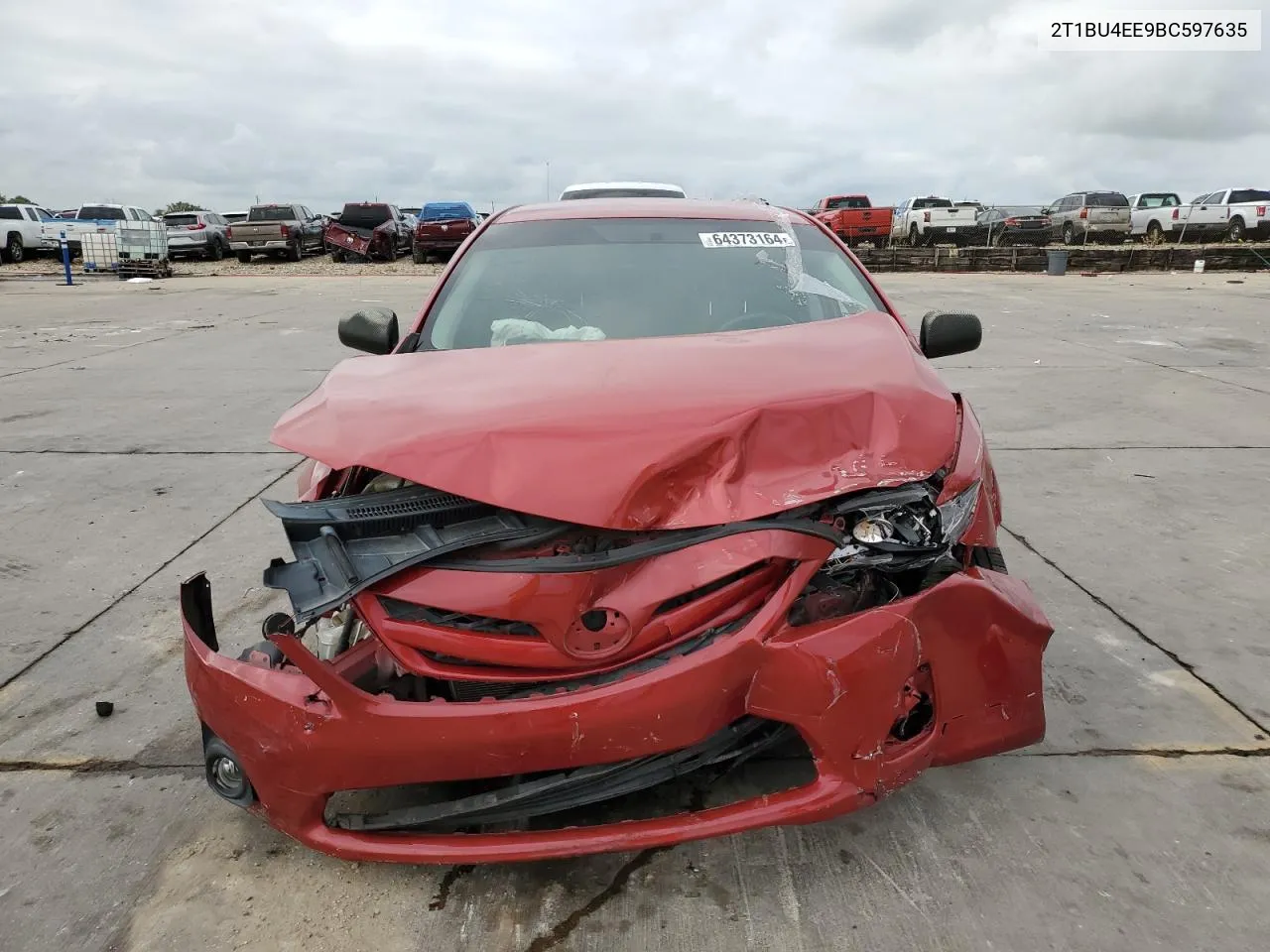 2011 Toyota Corolla Base VIN: 2T1BU4EE9BC597635 Lot: 64373164