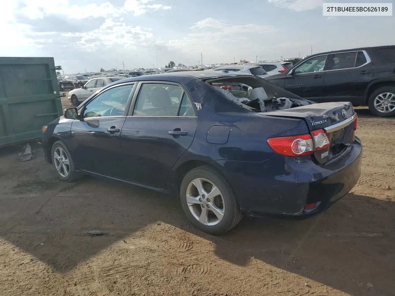 2011 Toyota Corolla Base VIN: 2T1BU4EE5BC626189 Lot: 64557244