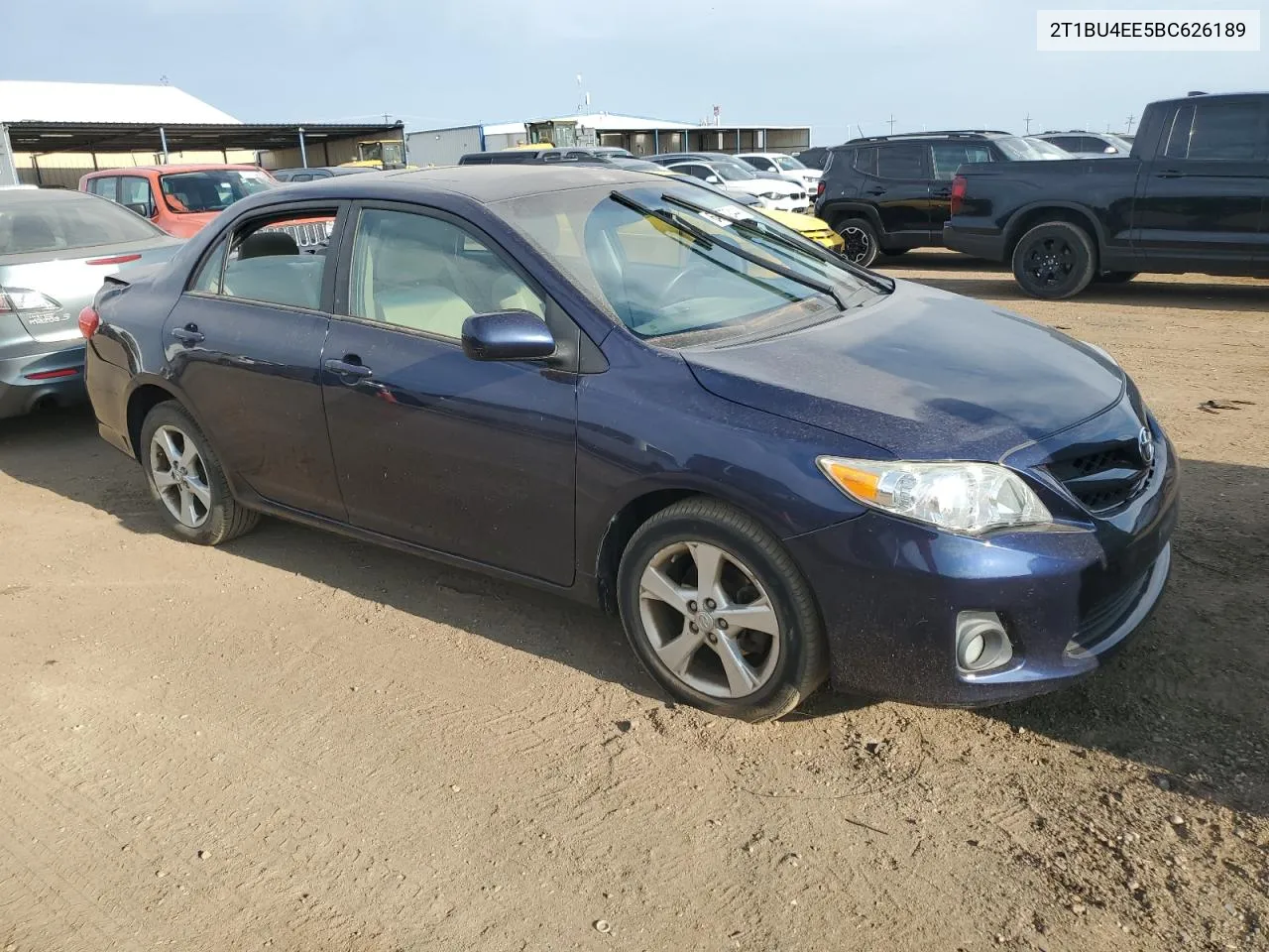 2011 Toyota Corolla Base VIN: 2T1BU4EE5BC626189 Lot: 64557244