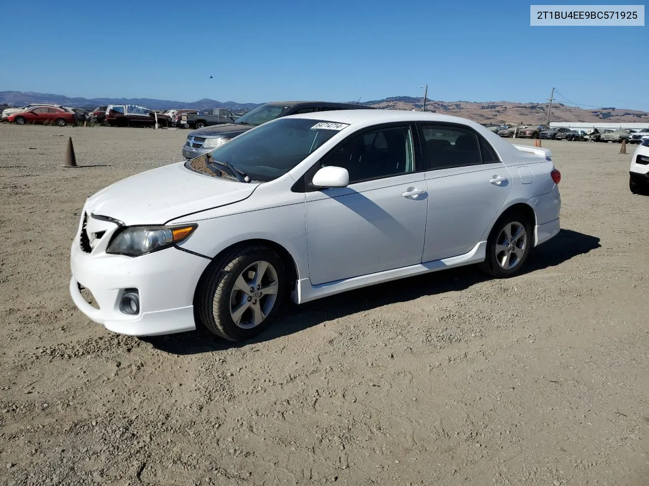 2011 Toyota Corolla Base VIN: 2T1BU4EE9BC571925 Lot: 64714714