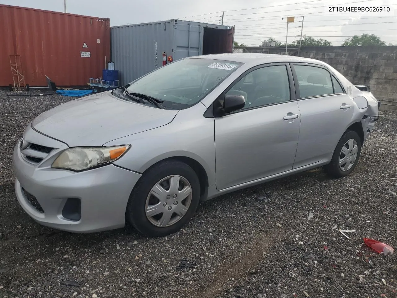 2011 Toyota Corolla Base VIN: 2T1BU4EE9BC626910 Lot: 65159114