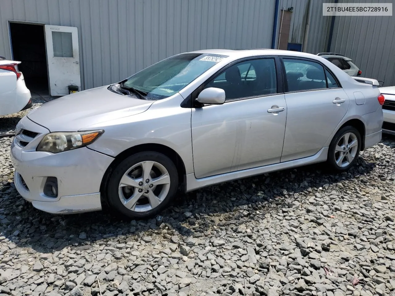 2011 Toyota Corolla Base VIN: 2T1BU4EE5BC728916 Lot: 65363424