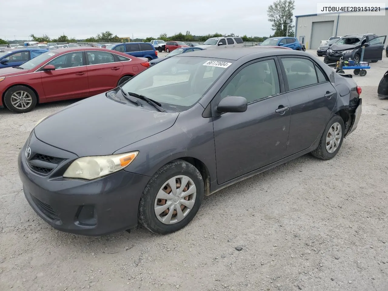 2011 Toyota Corolla Base VIN: JTDBU4EE2B9151221 Lot: 66172604